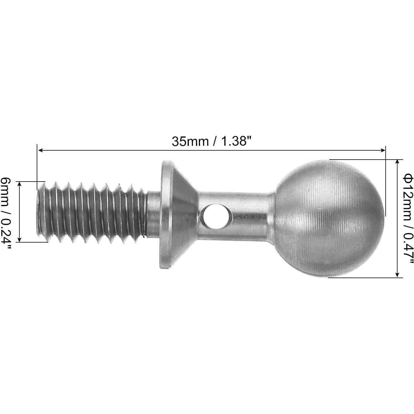 Tornillo de Bola PATIKIL 35mm Acero Inoxidable 304 - 2 Piezas