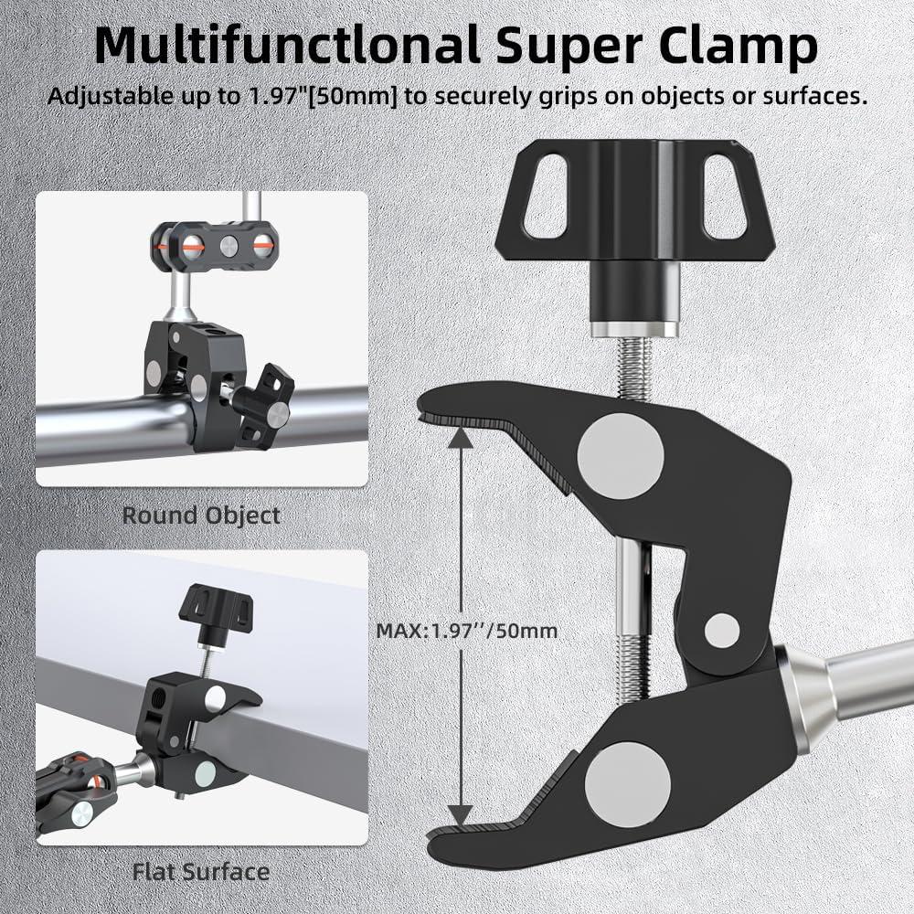 Soporte de Abrazadera para Cámara SOH Mingying - Aluminio 220g