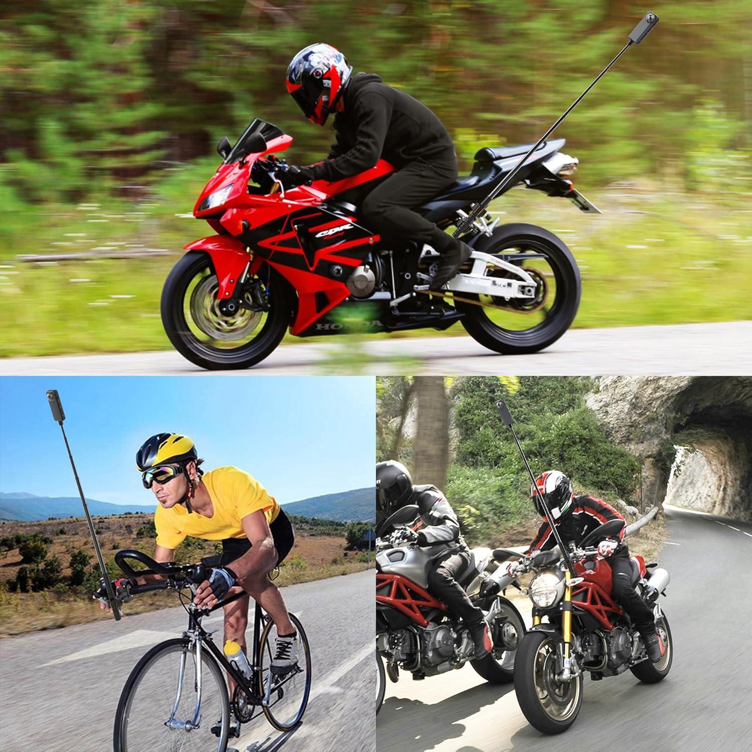 Soporte de Manillar para Bicicleta KOQEIEY con Palo de Selfie