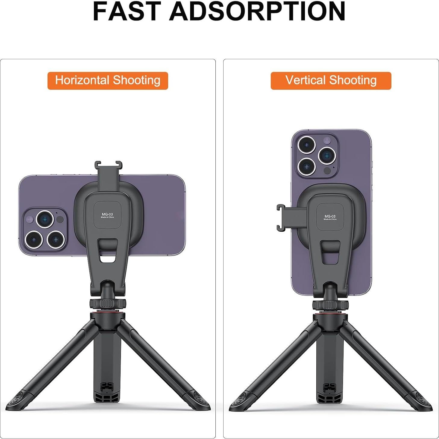 Soporte de trípode magnético VRIG MG-03 para iPhone y cámaras