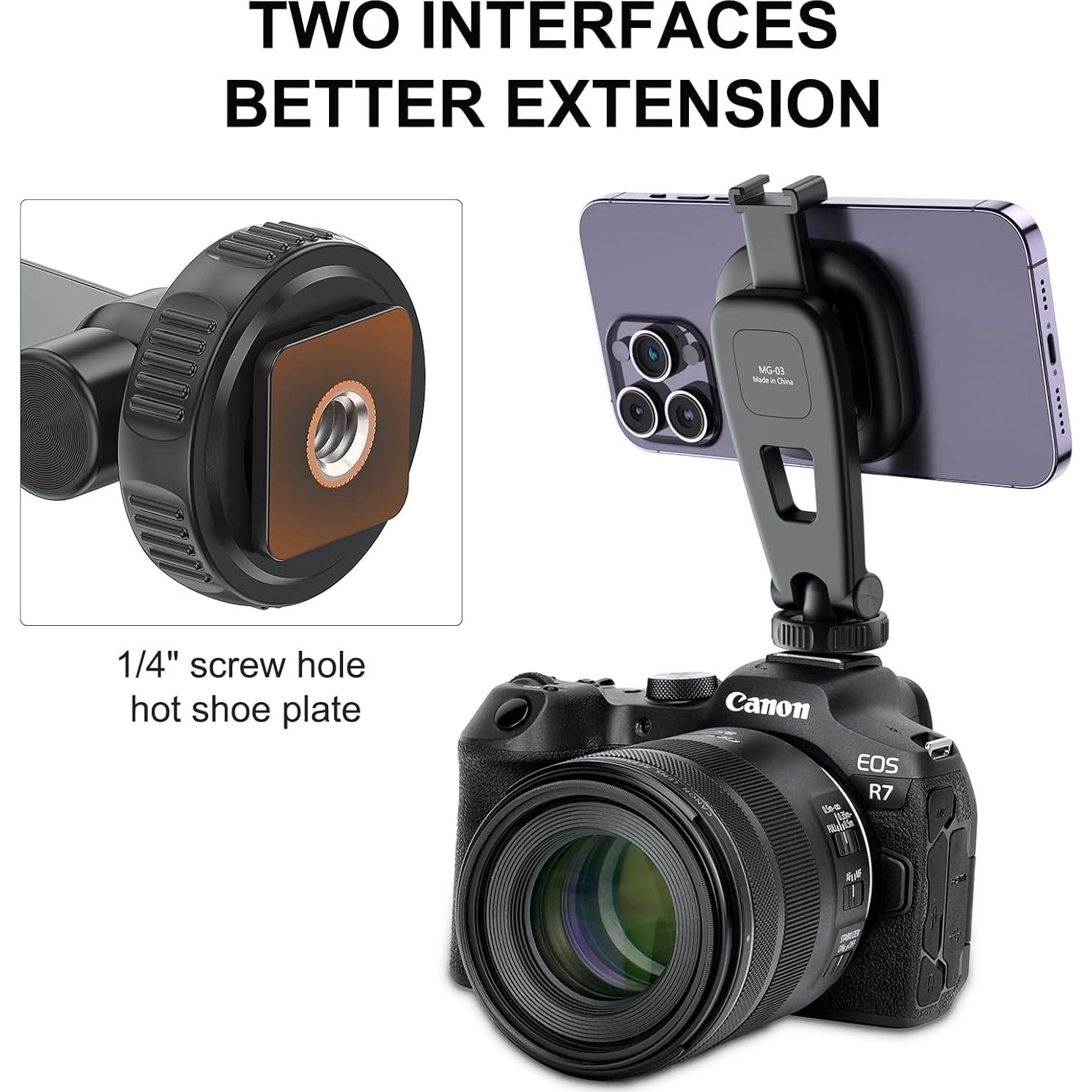 Soporte de trípode magnético VRIG MG-03 para iPhone y cámaras