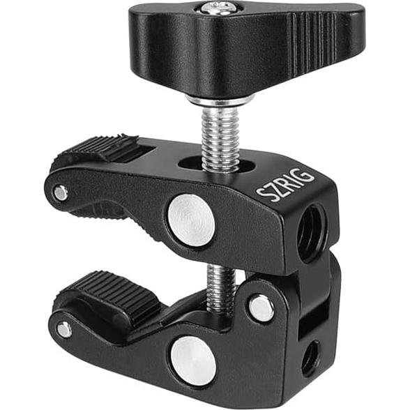 Super Crab Clamp SZRIG con rosca 1/4" y 3/8" para estudio