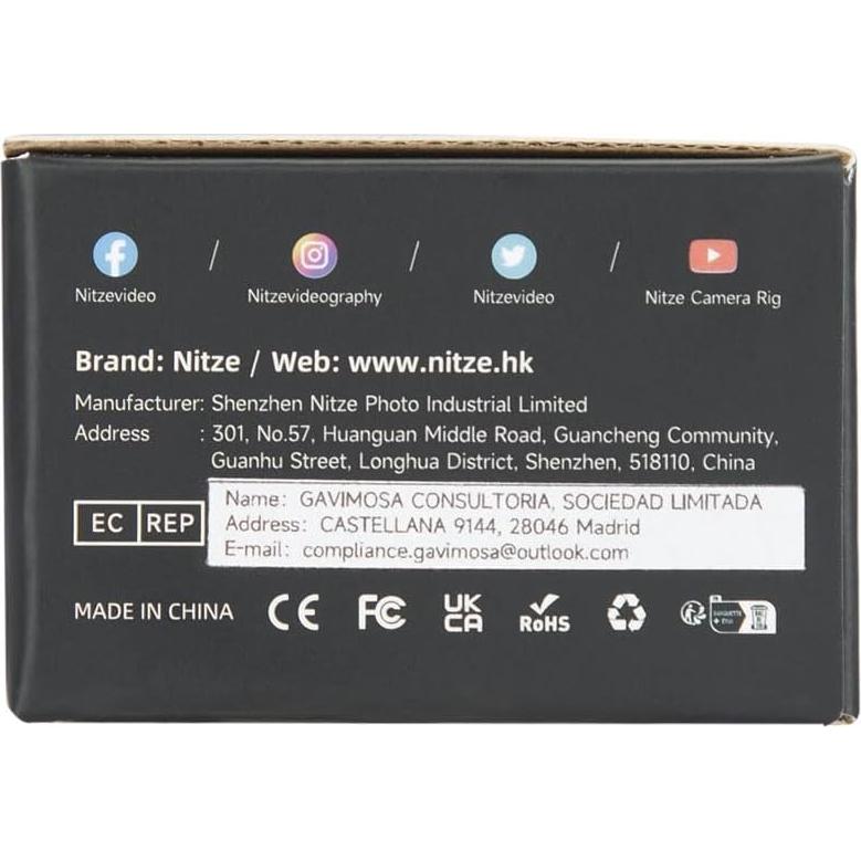 Nitze Camera Super Clamp, with Screws and Thread Adapters, Crab Clamp for Cameras, Unbrellas, Tripods, Cross Bars, Lights and Shelves - N18A