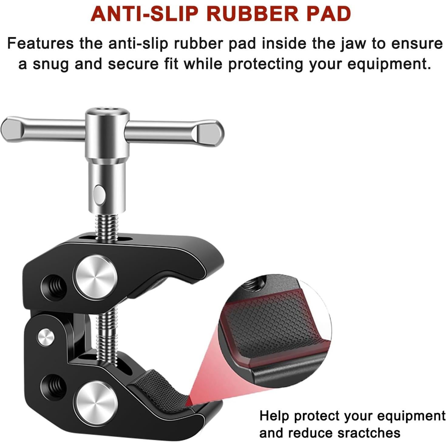 Super Clamp Mount Lanxire - Abrazadera de Cámara 2 Pzas