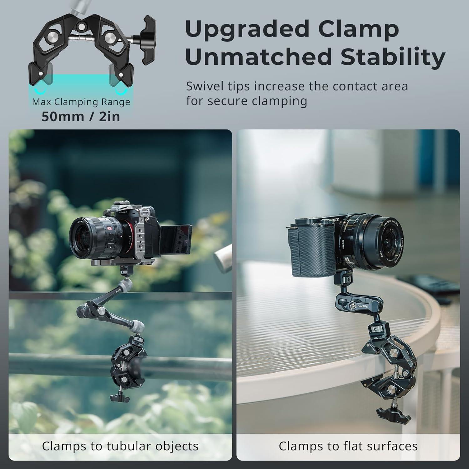 Abrazadera Super Clamp PequeñoRig 5319 con Punta Giratoria 50mm