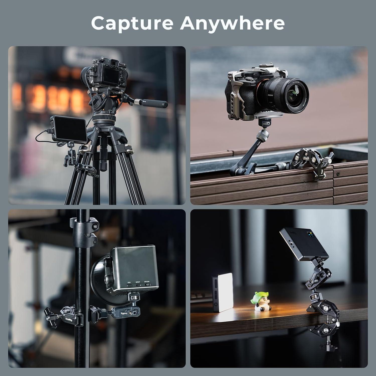 Abrazadera Super Clamp PequeñoRig 5319 con Punta Giratoria 50mm