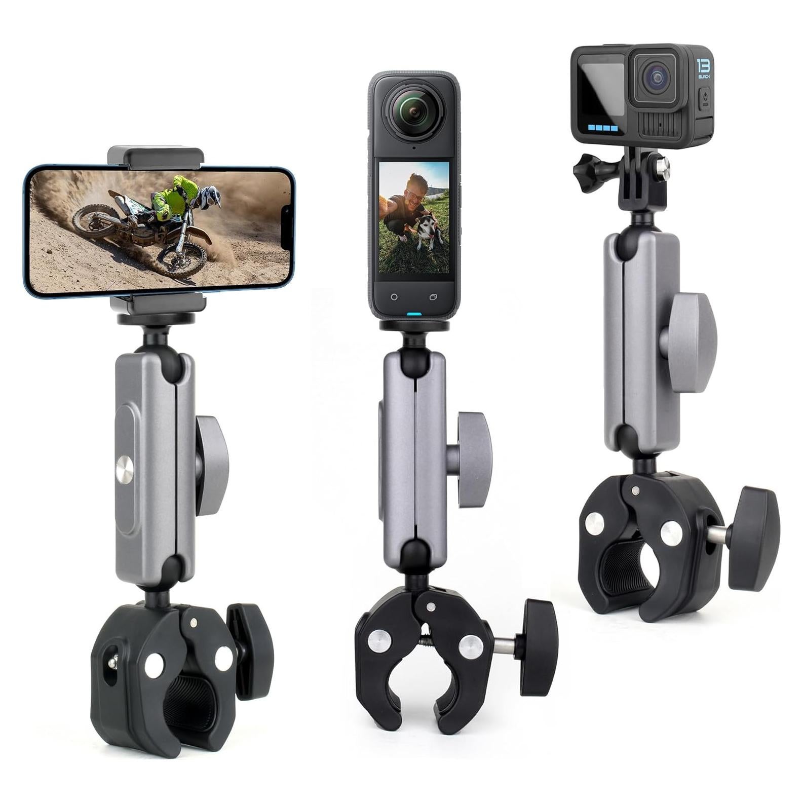 Soporte de Cámara SOONSUN Super Clamp Doble Cabezal 360°