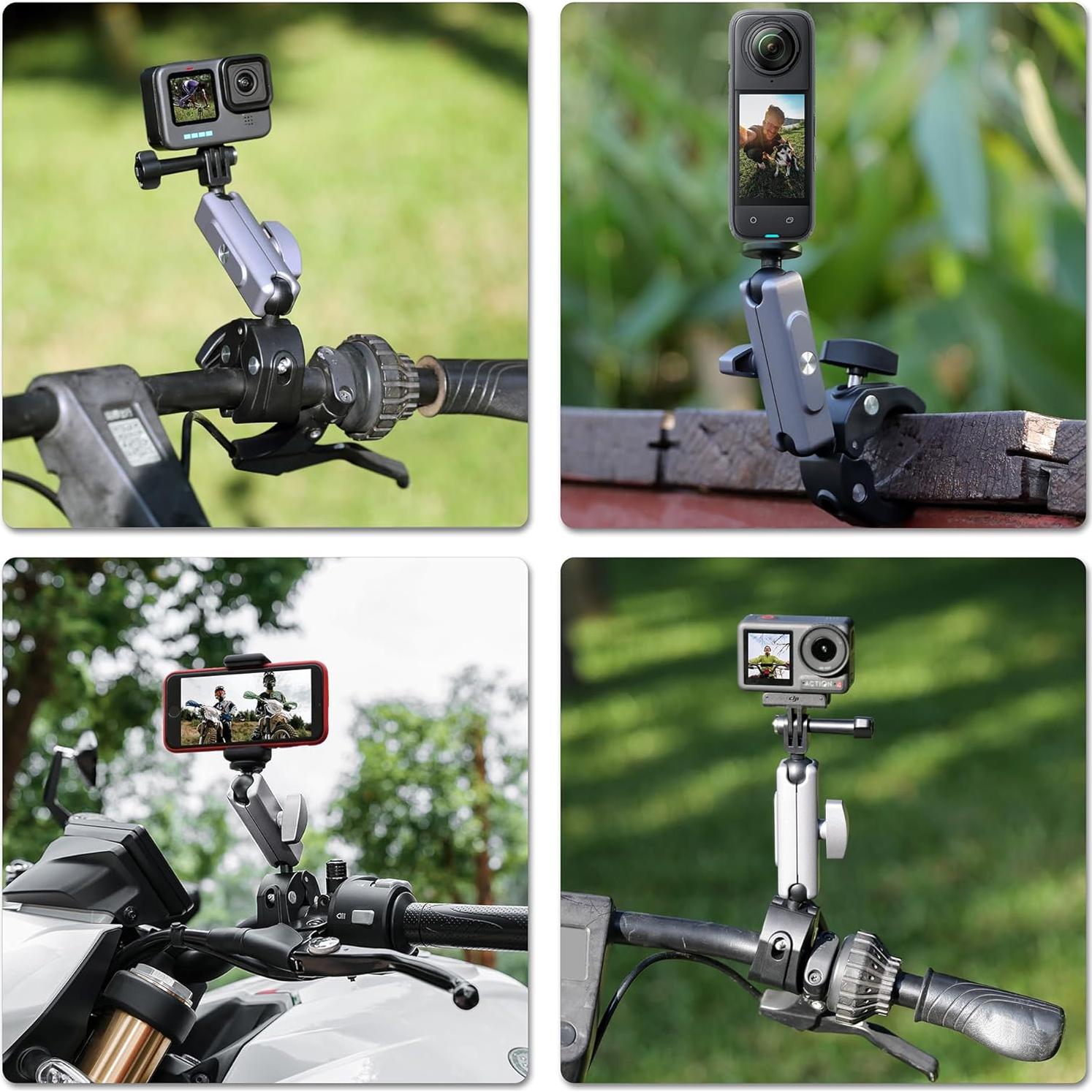 Soporte de Cámara SOONSUN Super Clamp Doble Cabezal 360°