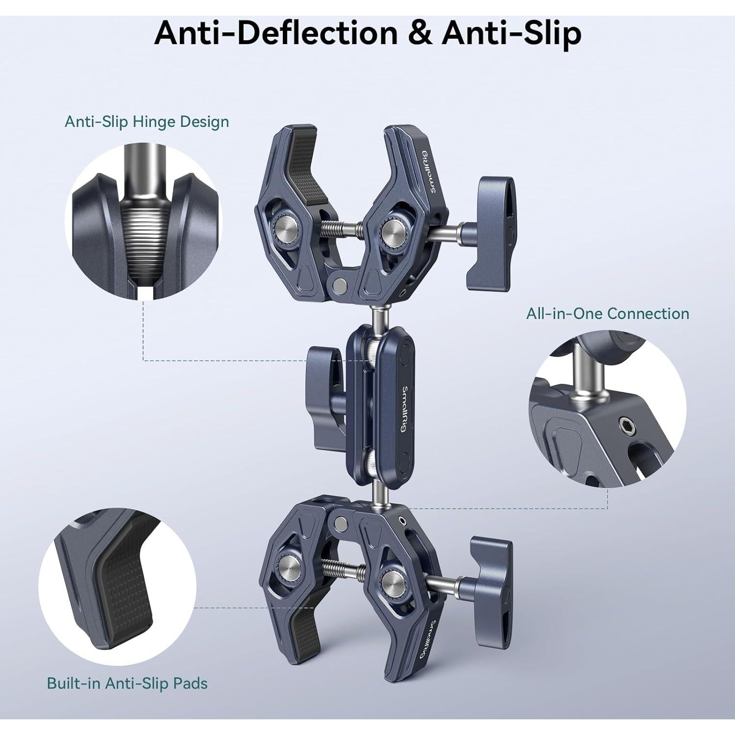 Soporte Doble para Cámara SmallRig 4103 - Capacidad 3.5kg
