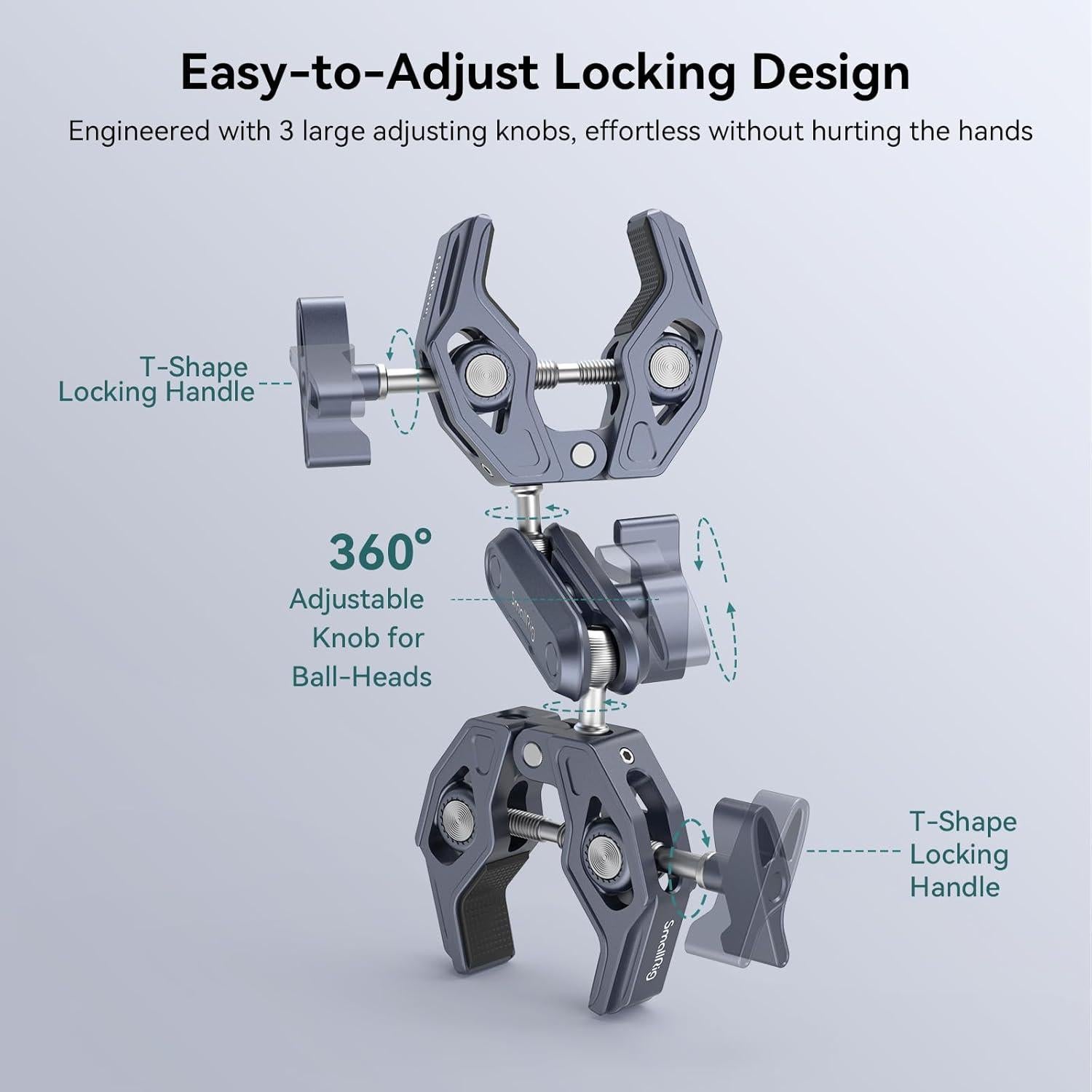 Soporte Doble para Cámara SmallRig 4103 - Capacidad 3.5kg