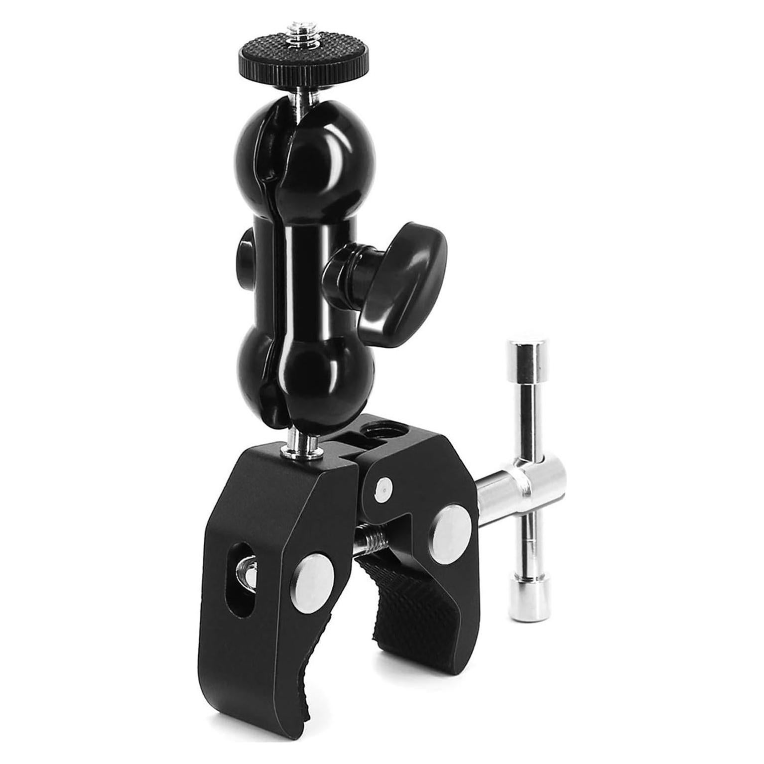 Soporte de Doble Bola SLOW DOLPHIN con Super Clamp 1/4" y 3/8"