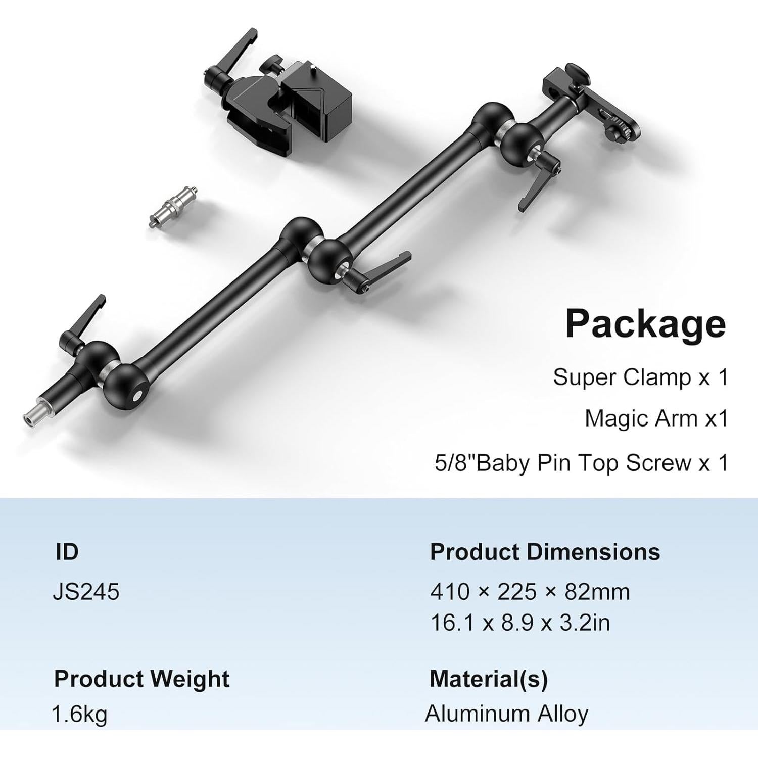 Kit de Montaje con Brazo Mágico ALTSON 52cm para Cámara