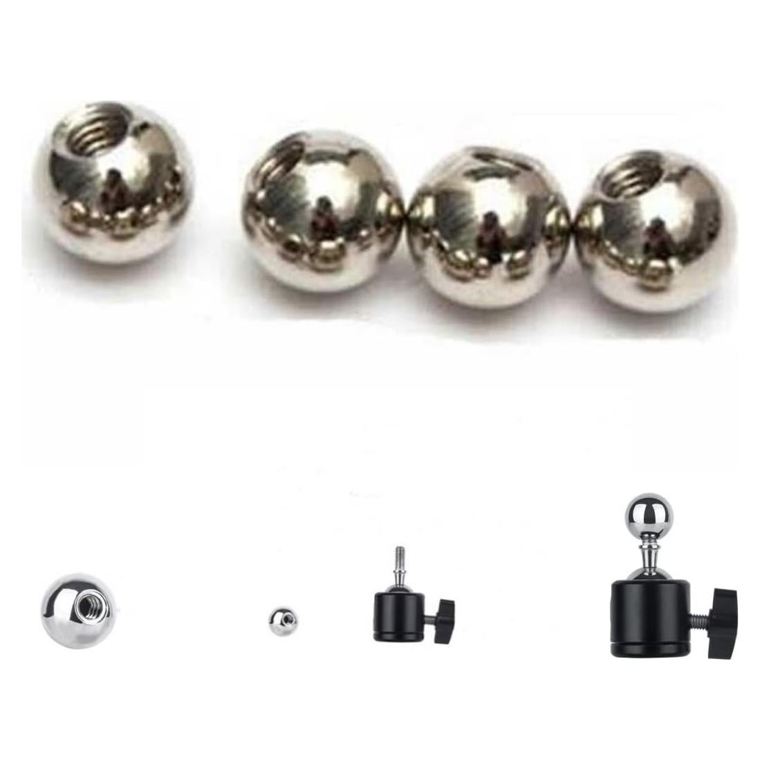 Adaptadores Esféricos de 17mm VizGiz - Paquete de 4 Piezas