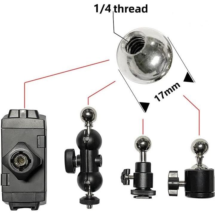 Adaptadores Esféricos de 17mm VizGiz - Paquete de 4 Piezas