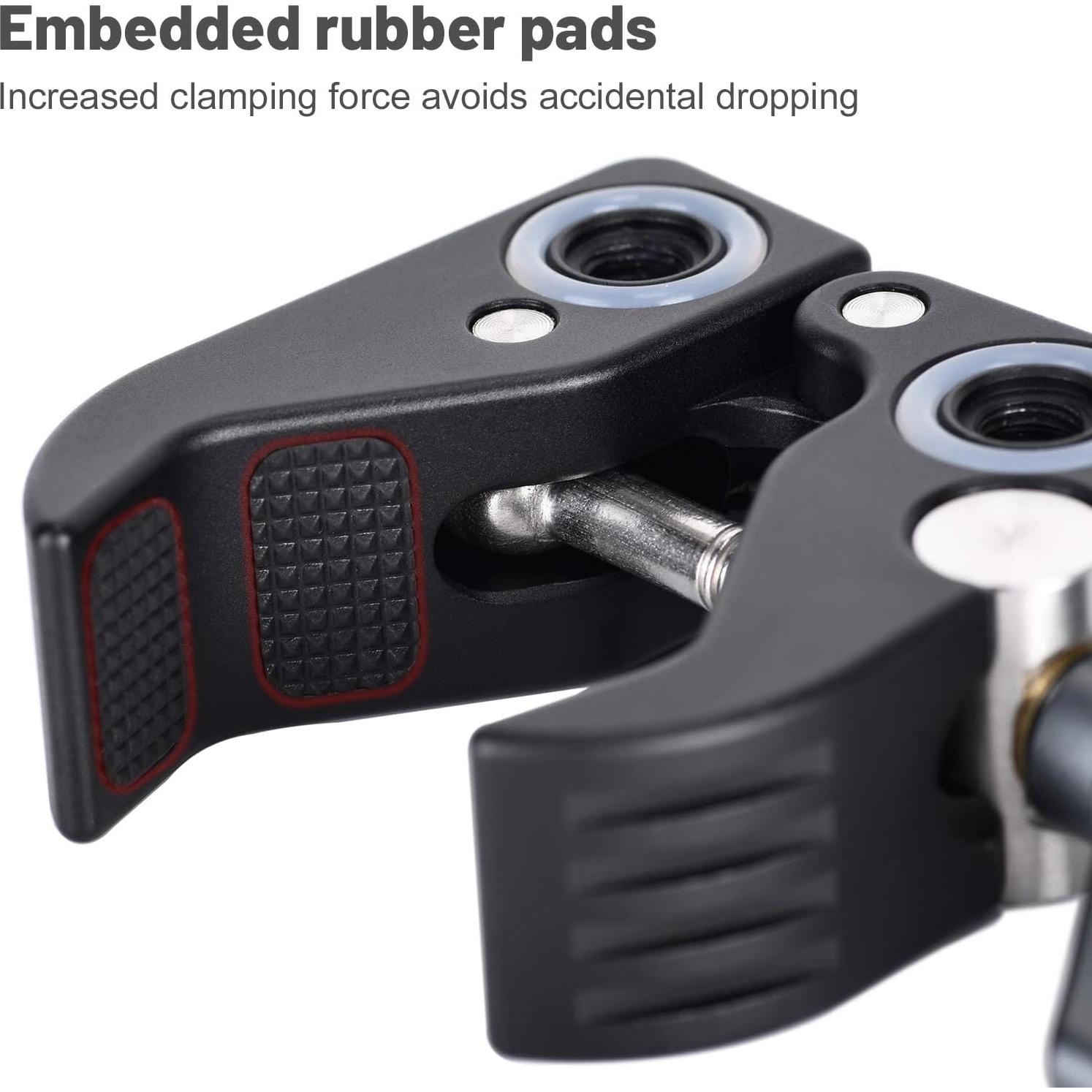 SUNWAYFOTO CC-02 Super Clamp para Trípode 1/4 y 3/8