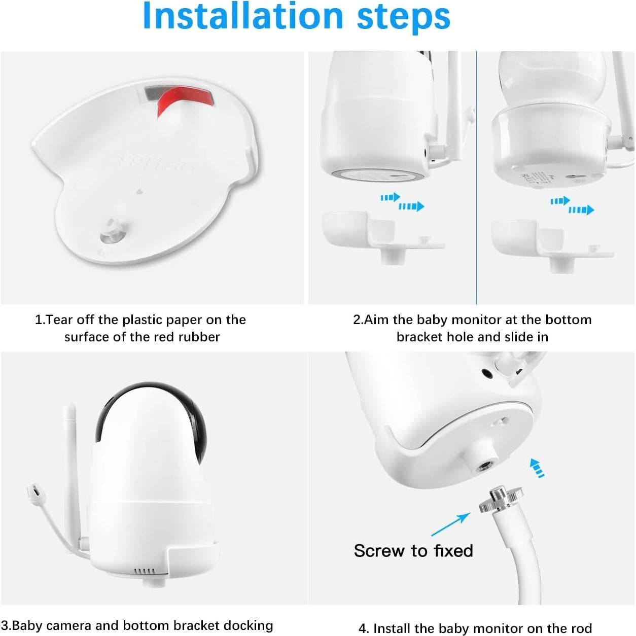 Soporte Flexible Aobelieve para Cámara de Bebé - Compatible iFamily, Kidsneed