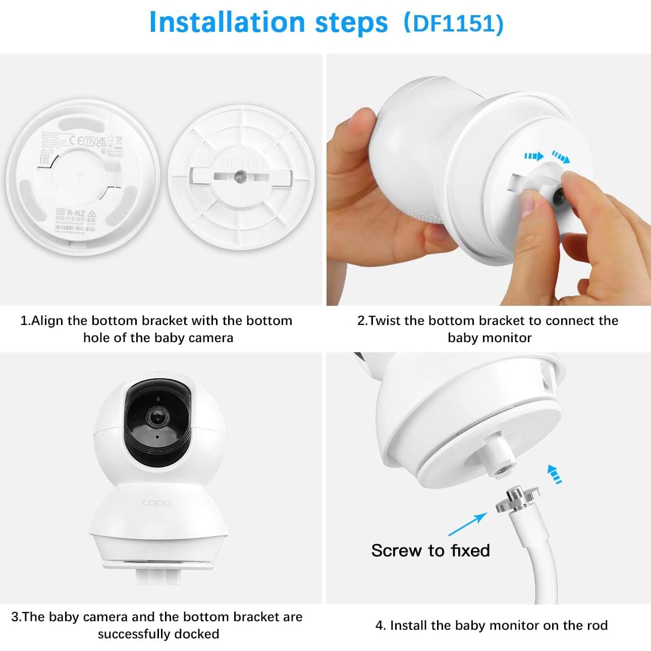 Soporte Flexible Aobelieve para Cámara TP-Link Tapo C200/C210