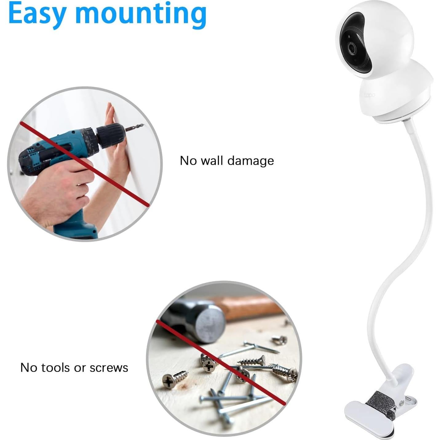 Soporte Flexible Aobelieve para Cámara TP-Link Tapo C200/C210