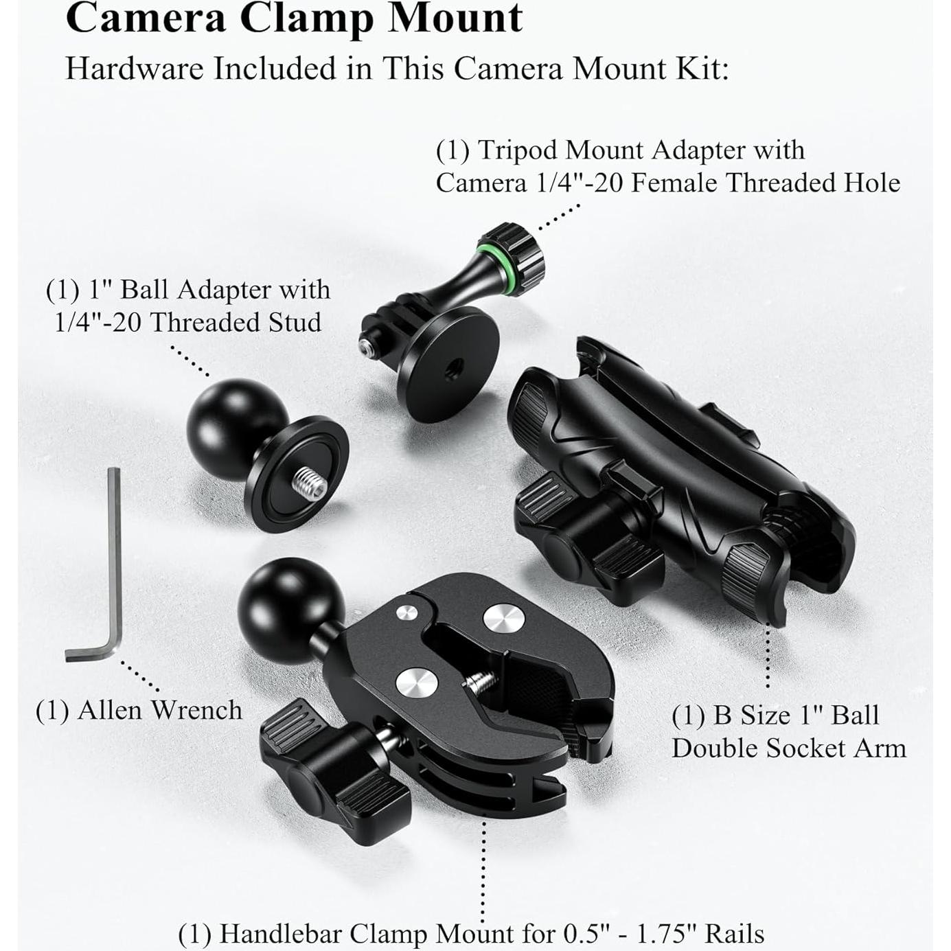Soporte de Cámara BRCOVAN con Brazo Mágico 9 cm y Adaptador