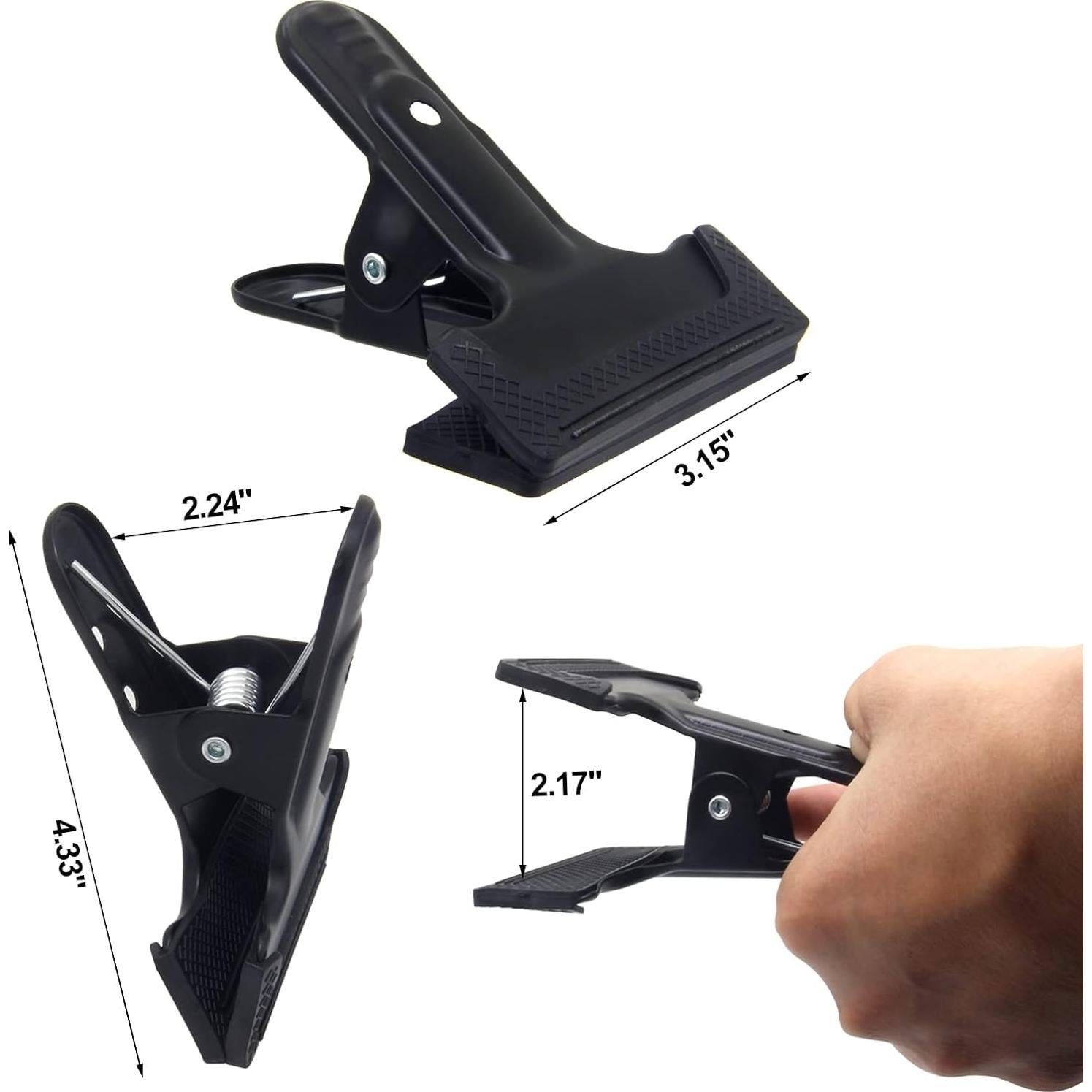 Paquete de 2 abrazaderas de resorte YRMJ 5.51 cm antideslizantes