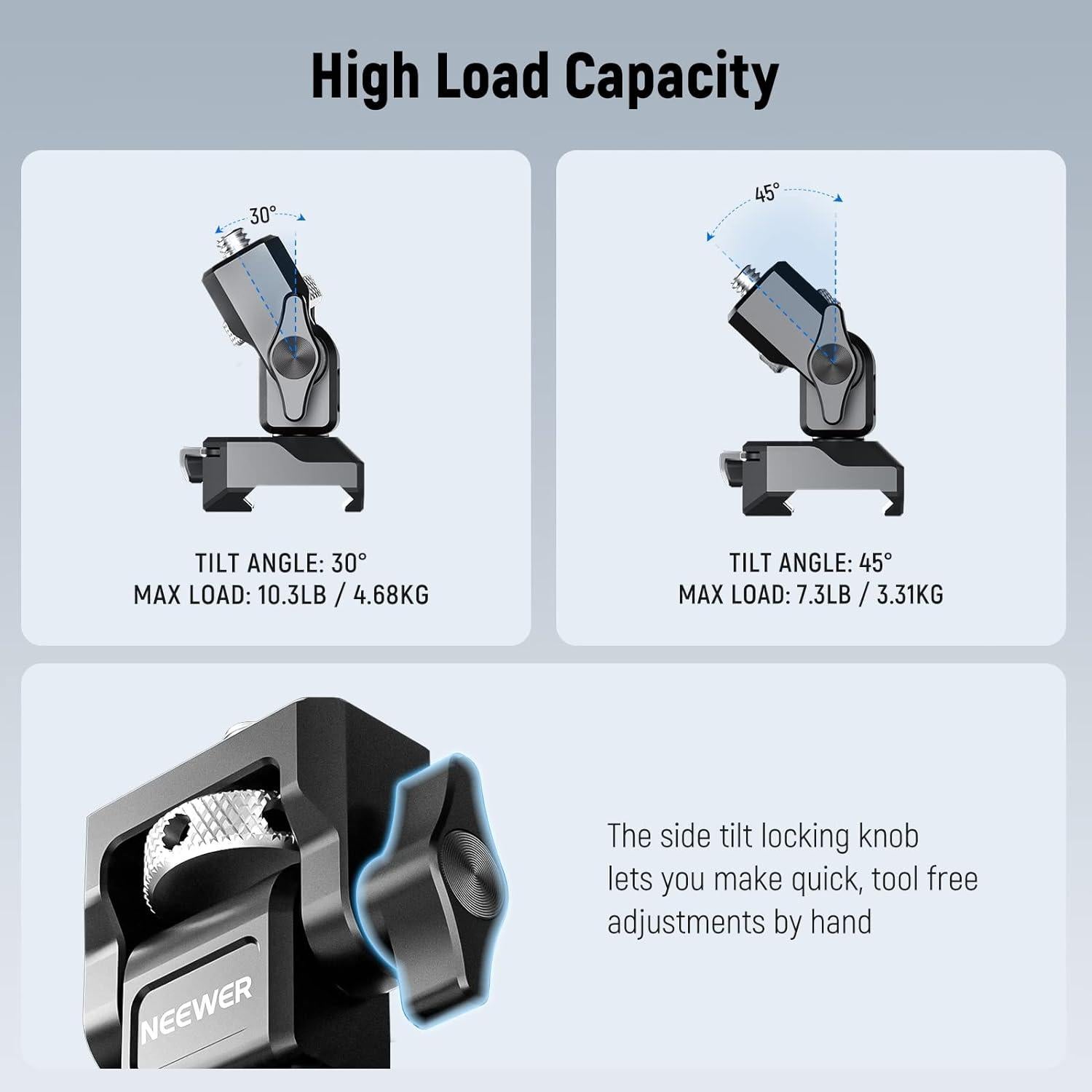 Soporte de Monitor NEEWER MA005 con Abrazadera NATO 5" a 7"
