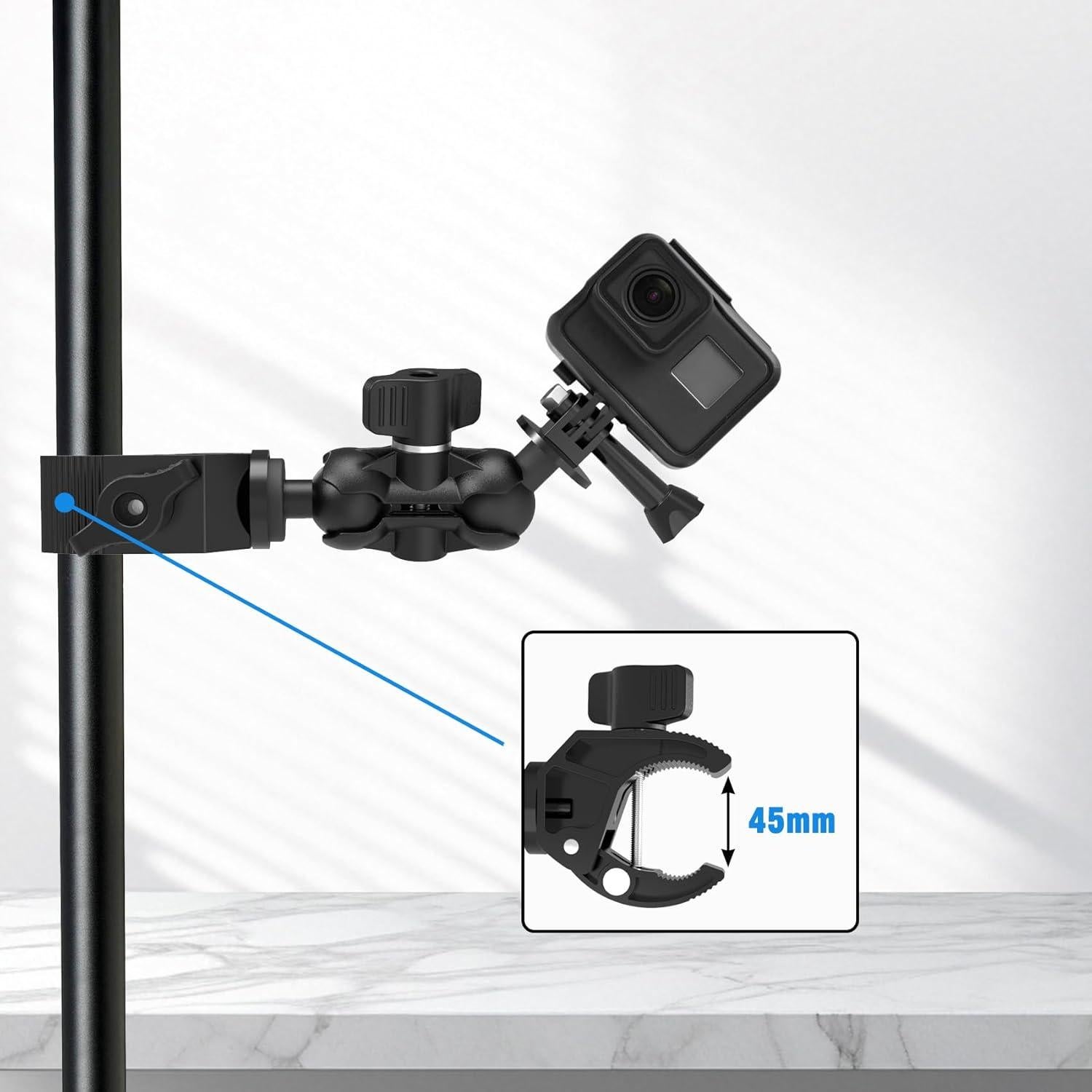 Abrazadera de Aluminio EDSRDUX con Brazo Mágico 360° Ajustable