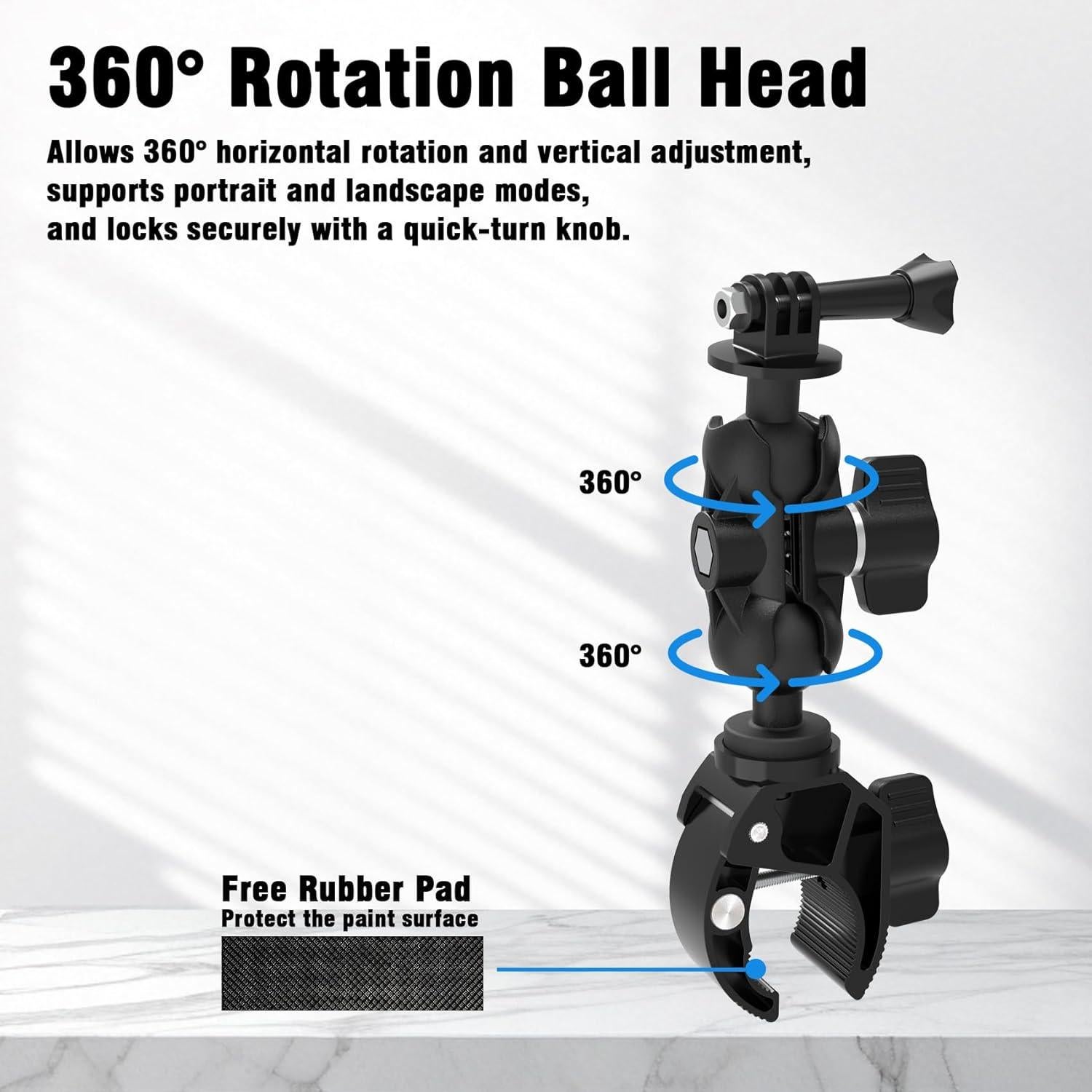 Abrazadera de Aluminio EDSRDUX con Brazo Mágico 360° Ajustable
