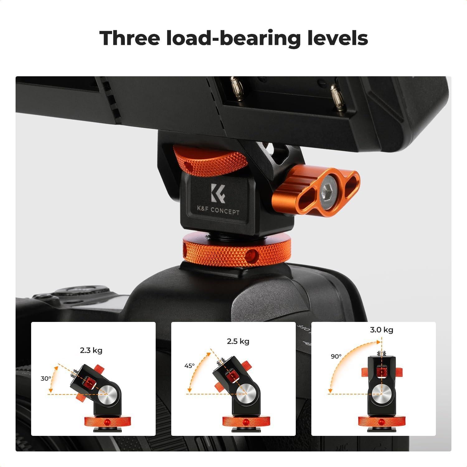 Soporte Ajustable para Monitor K&F Concept 5" y 7" DSLR