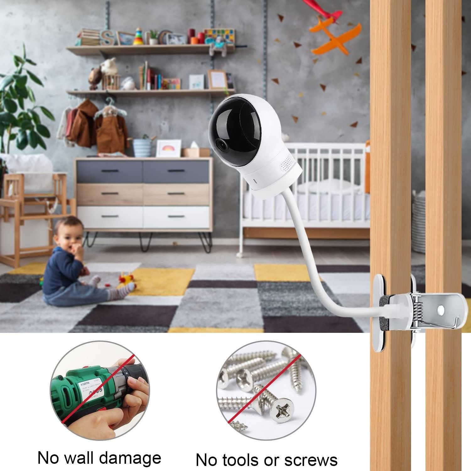 Soporte Clip Flexible AOZTSUN para Cámara Eufy 39.9 cm