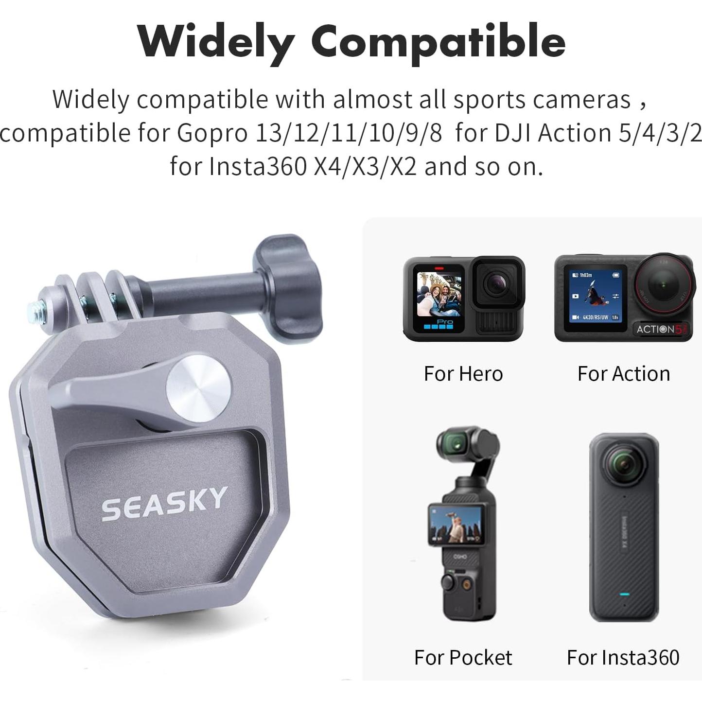 Soporte de Montaje Parabrisas SEASKY M02 para Cámara Deportiva