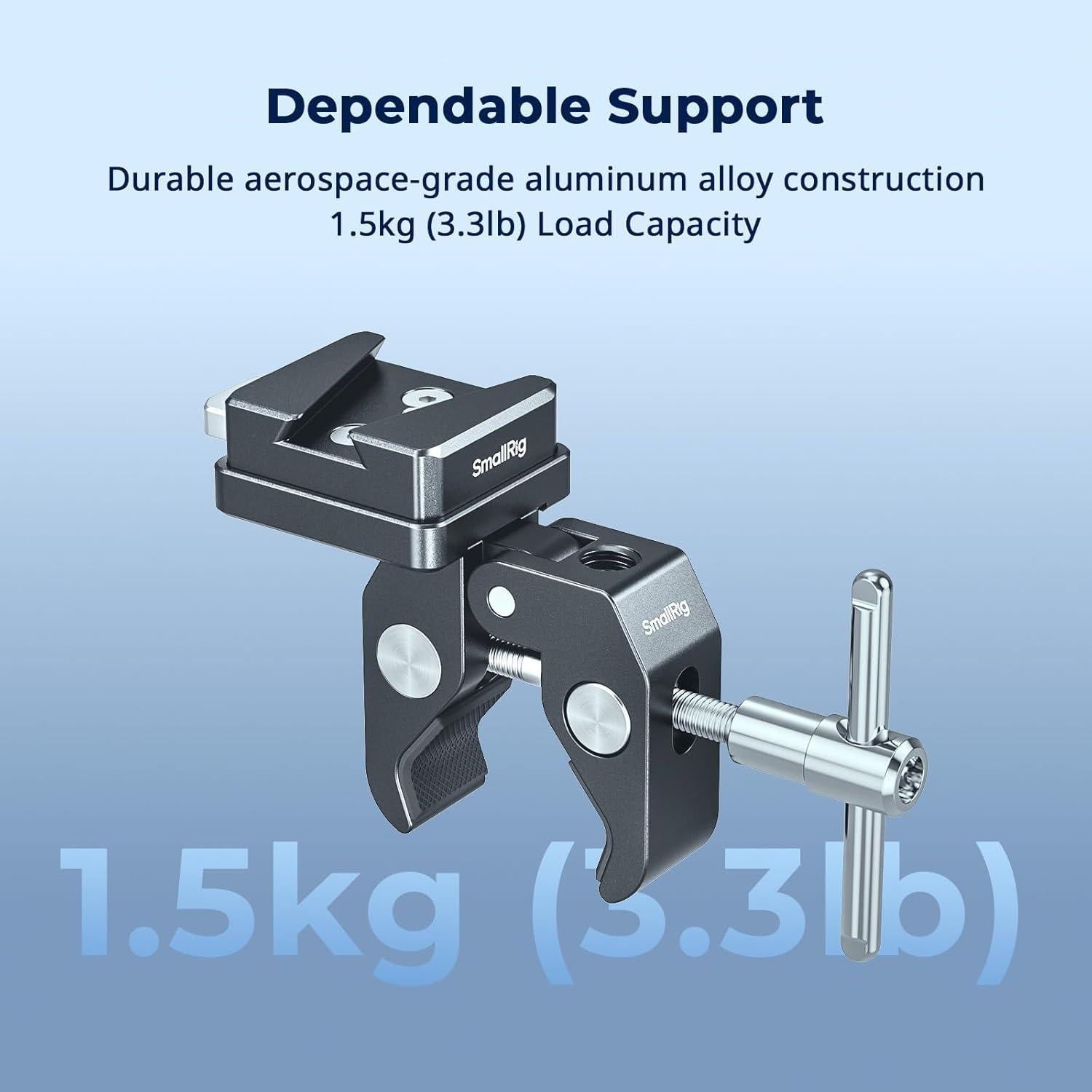 Abrazadera V-Mount Antideslizante SmallRig 5313 15-40mm 1.5kg