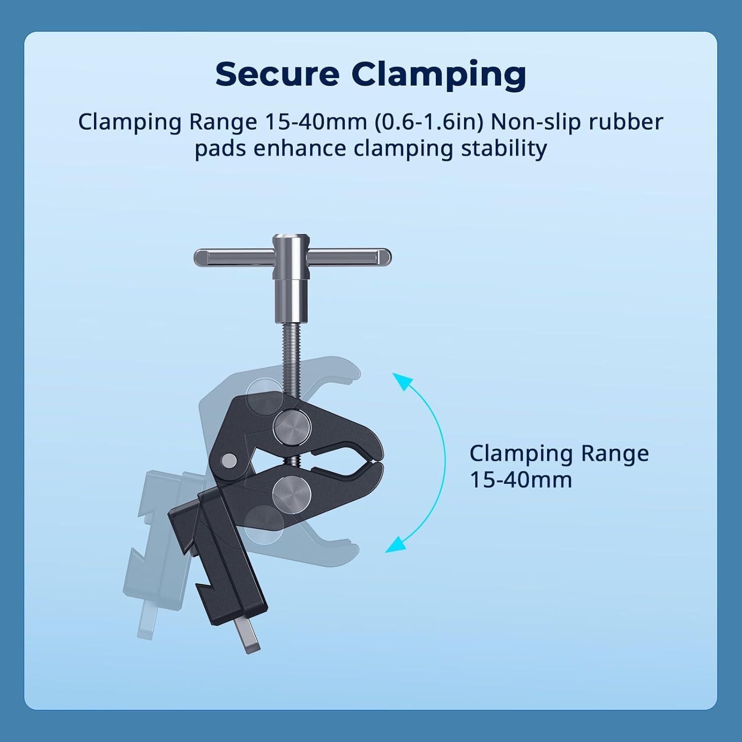 Abrazadera V-Mount Antideslizante SmallRig 5313 15-40mm 1.5kg