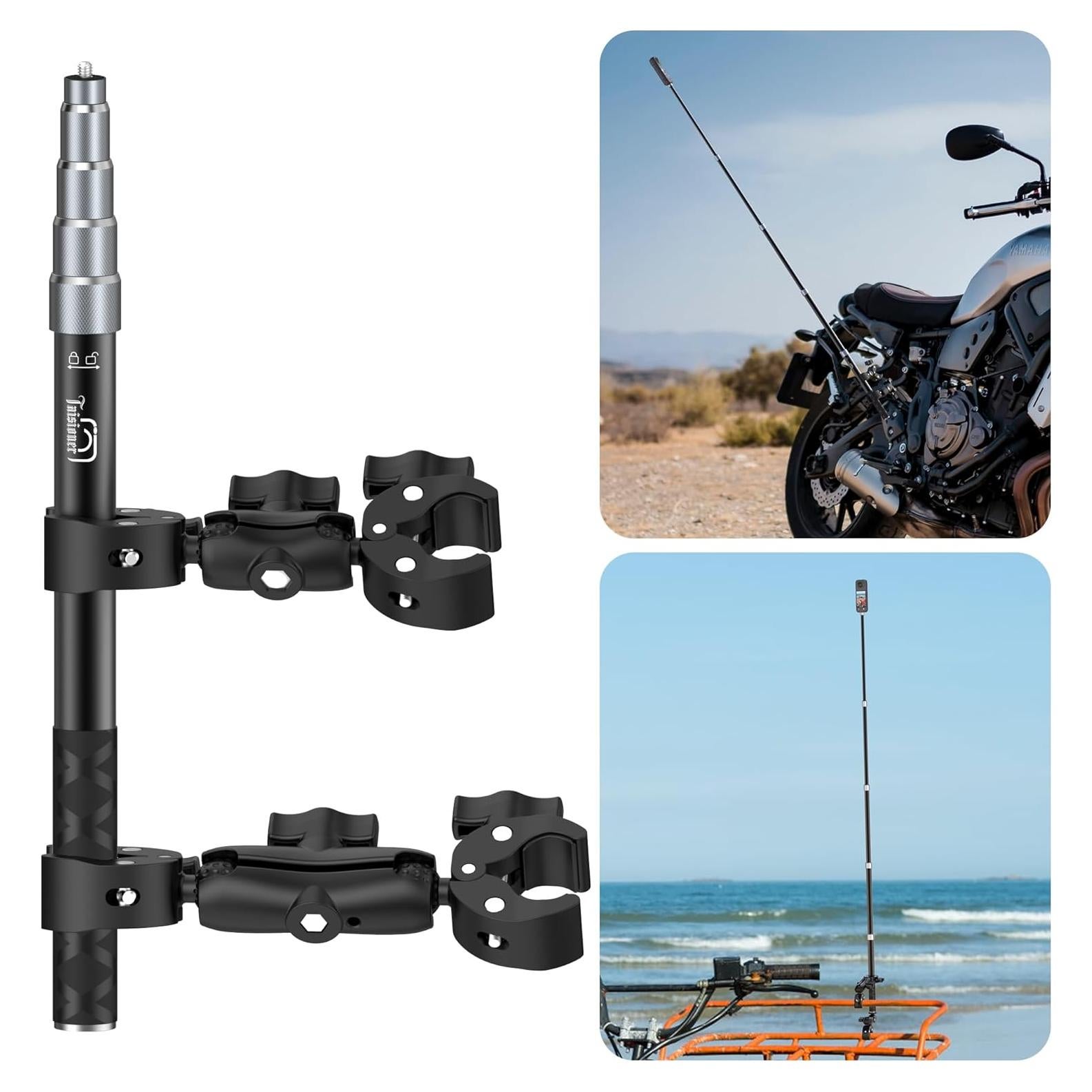 Soporte de Manillar para Motocicleta Taisioner con Palo de Selfie 150 cm