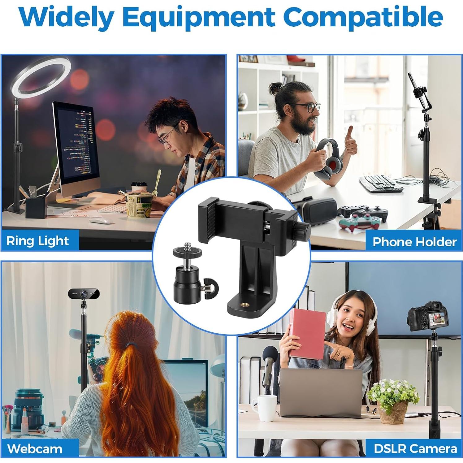 Soporte de Montaje de Escritorio Aqirui con Cabeza de Bola 35.6-60 cm