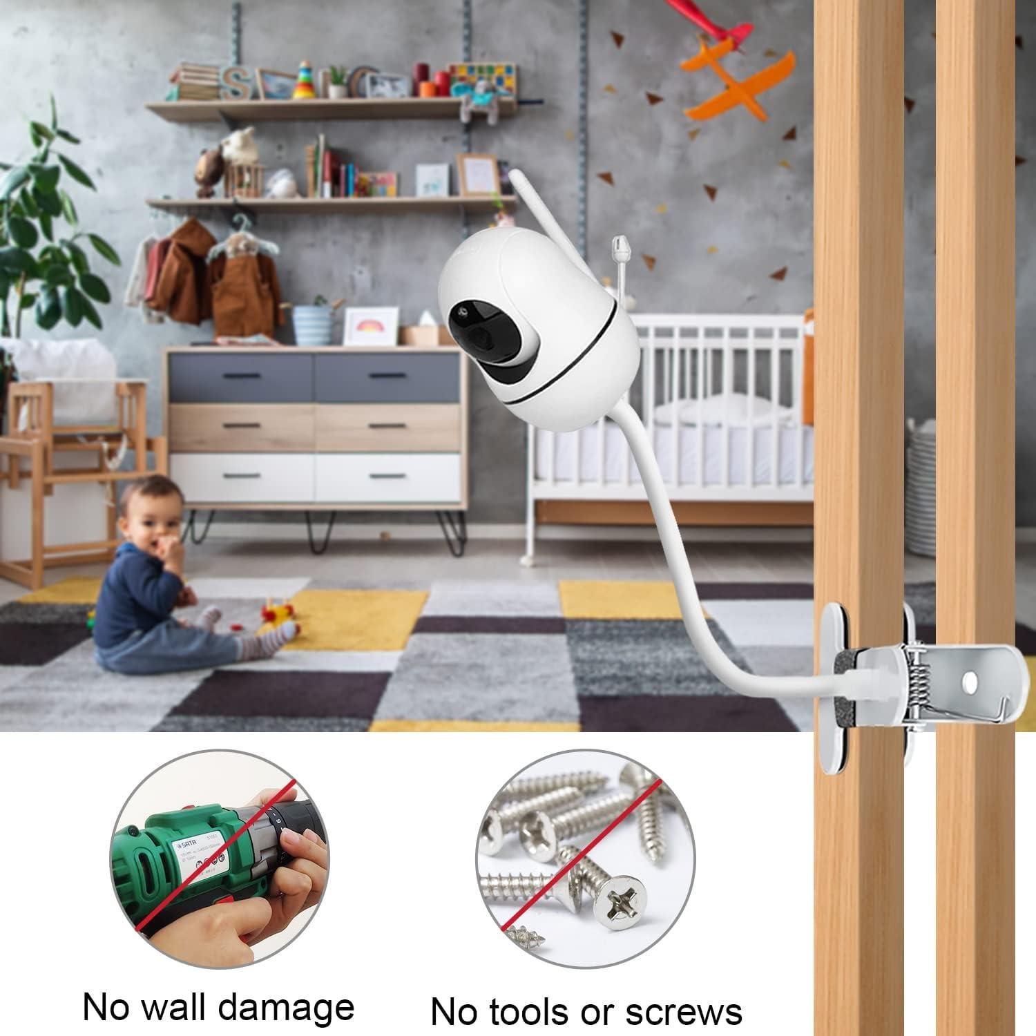 Soporte Clip Flexible para Monitor de Bebé AOZTSUN 39.9 cm