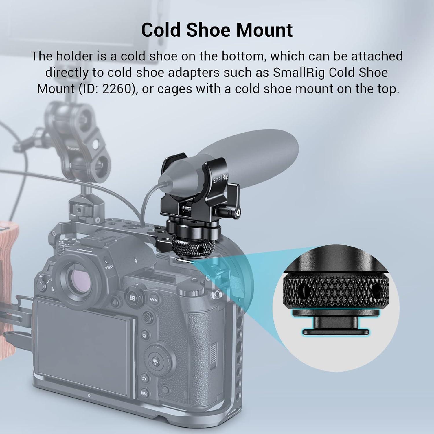 Soporte de Micrófono Shotgun SmallRig BSM2352 con Silicona