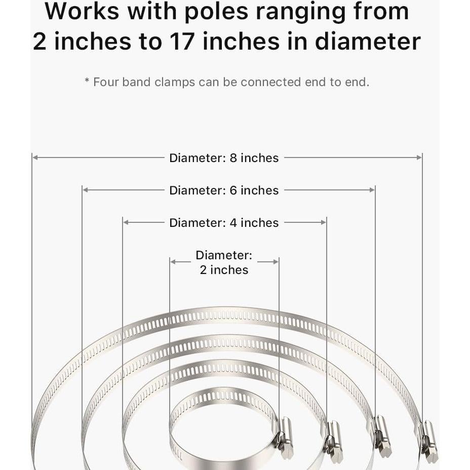 Soporte de Montaje Holicfun para Cámara de Seguridad Exterior - Negro