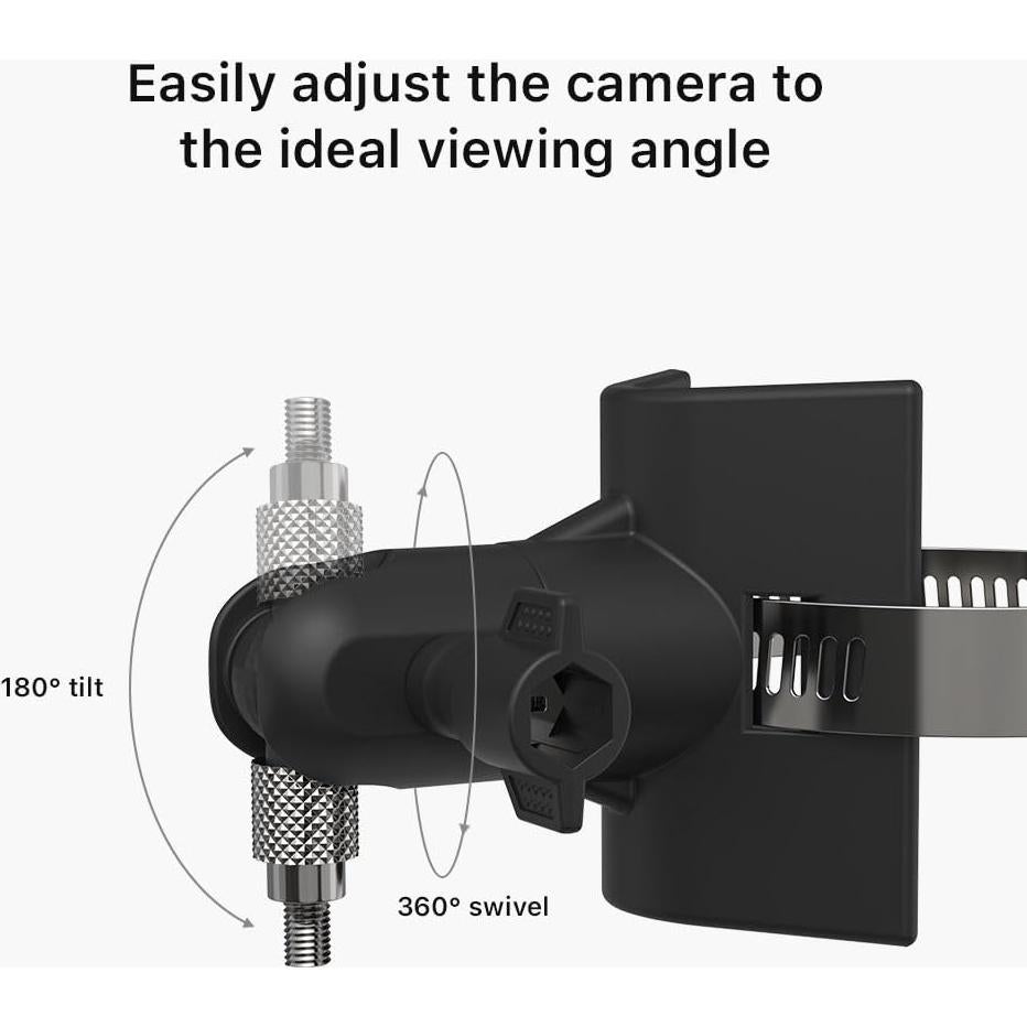 Soporte de Montaje Holicfun para Cámara de Seguridad Exterior - Negro