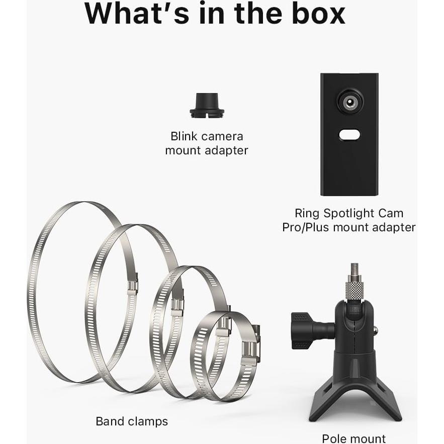 Soporte de Montaje Holicfun para Cámara de Seguridad Exterior - Negro