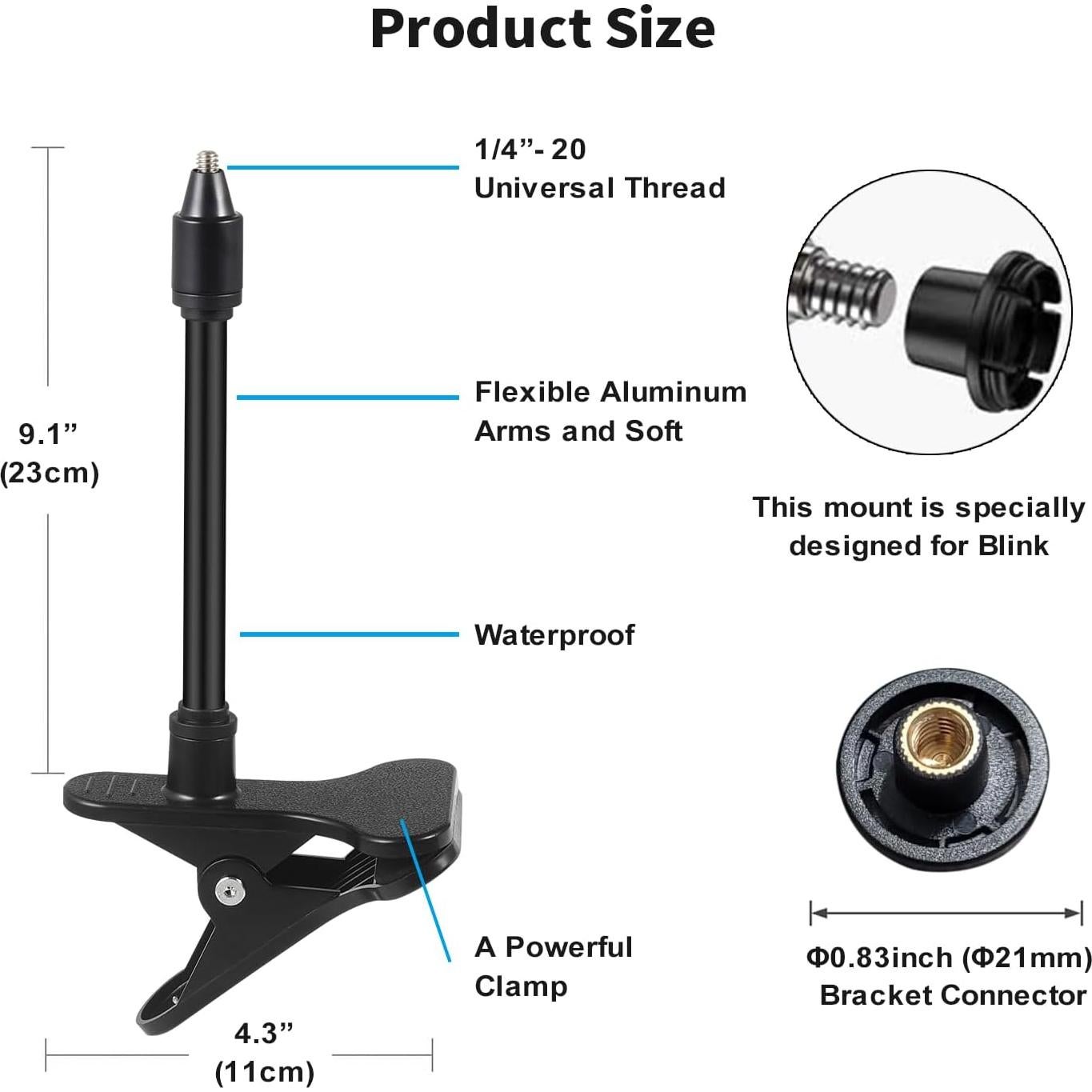 Soporte de Clip de Montaje Tonton para Cámara Blink - 2 Unidades