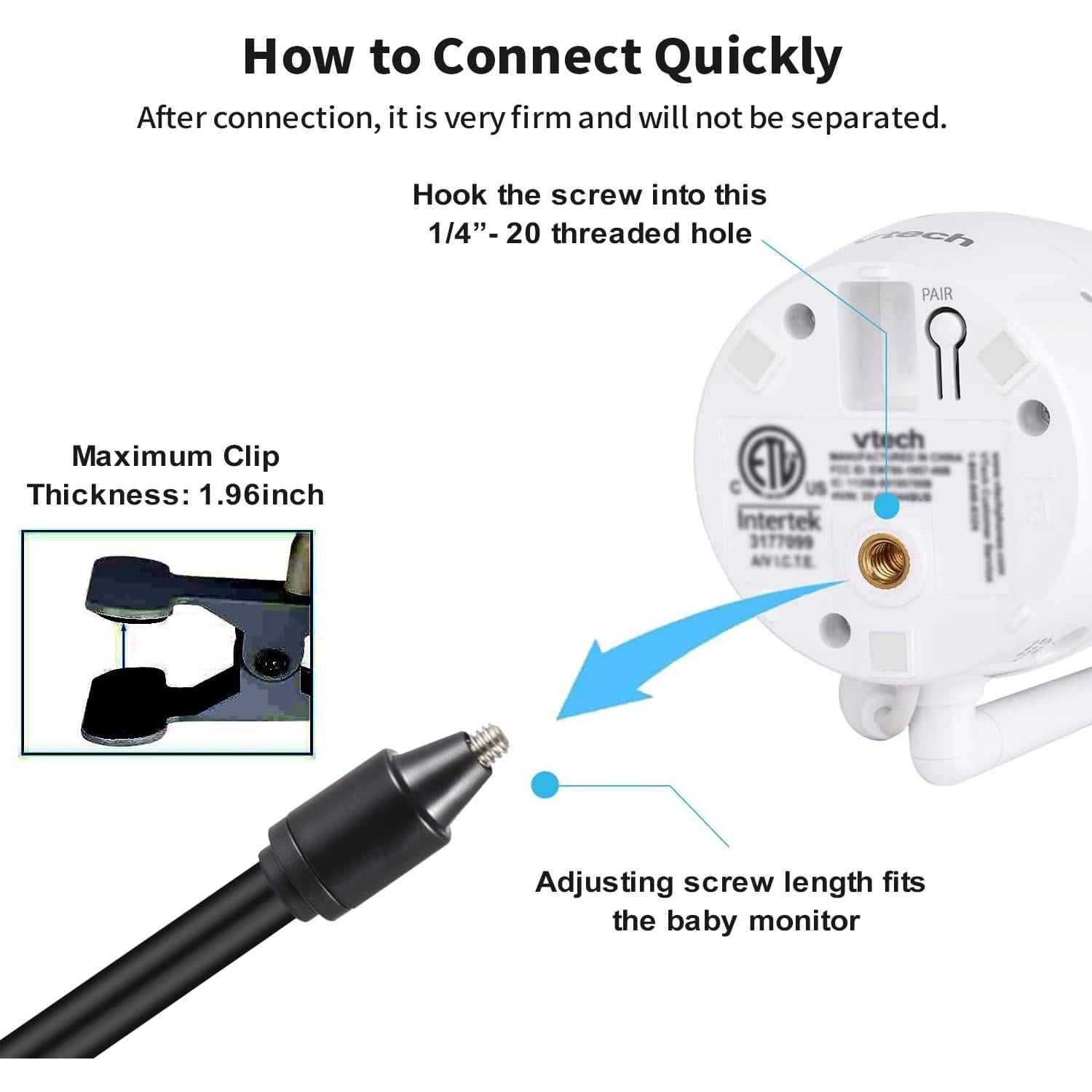 Soporte de Clip de Montaje Tonton para Cámara Blink - 2 Unidades