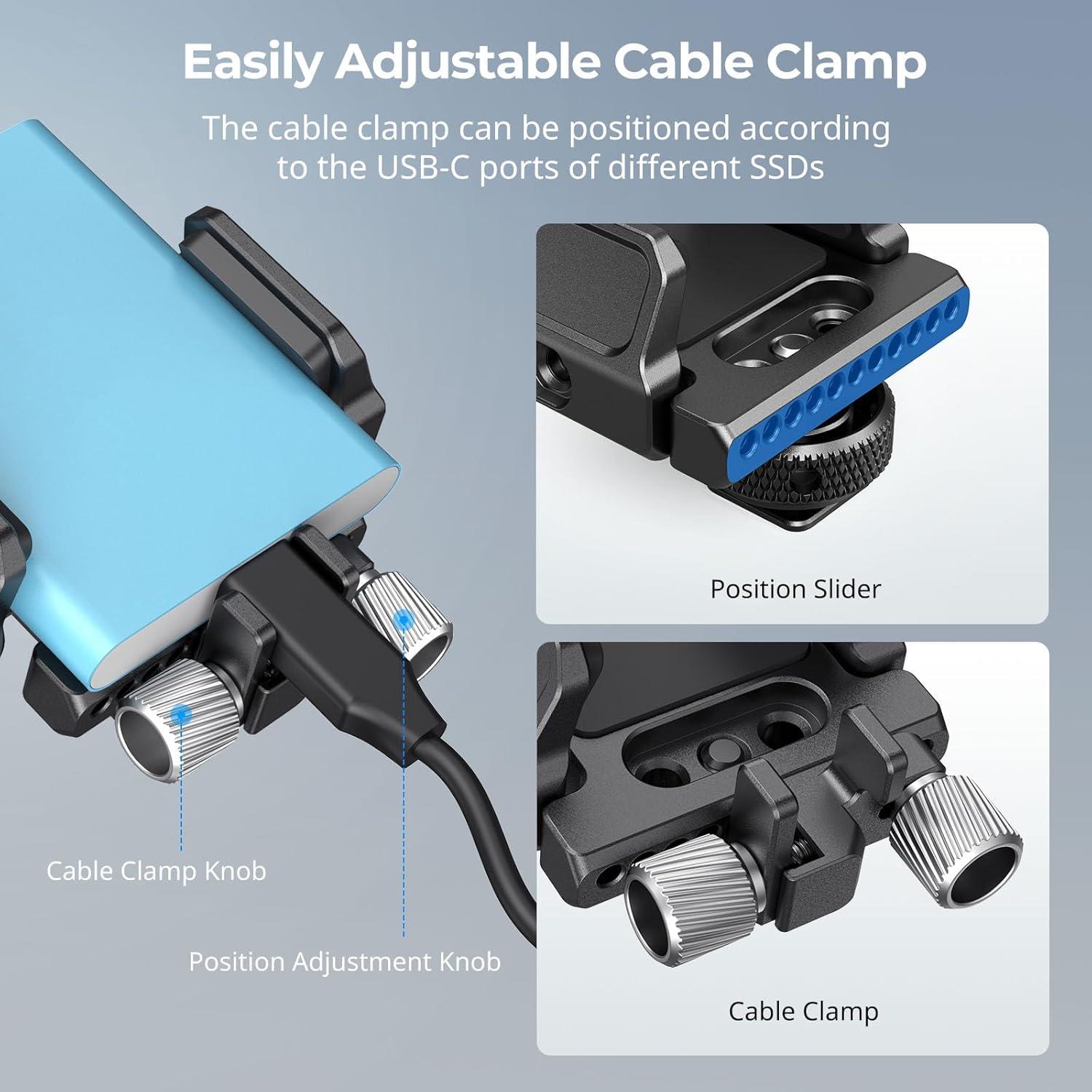 Soporte para SSD SMALLRIG BSH2343 para Samsung T5 y SanDisk