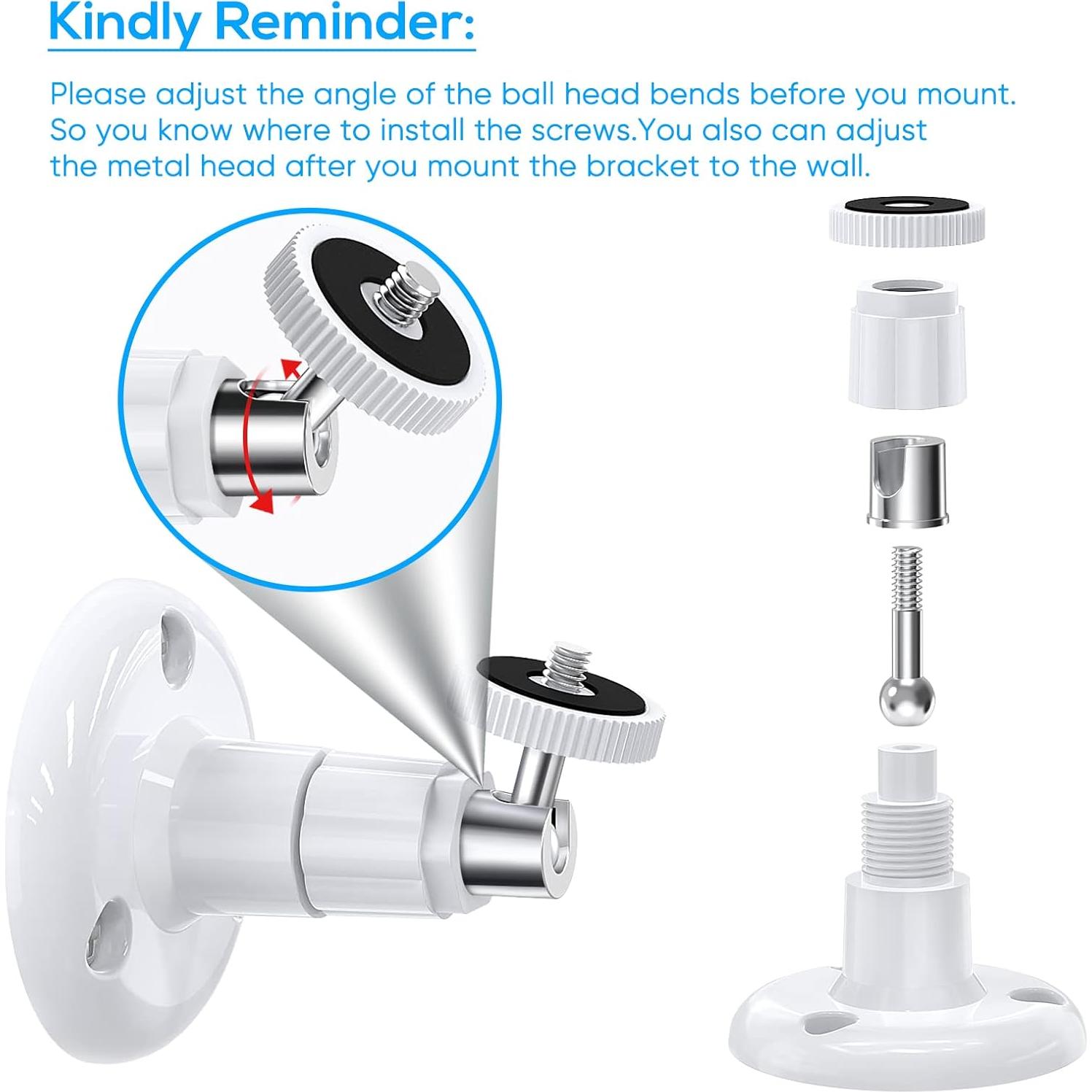 Soporte de Pared FastSnail para Wyze Cam Pan V3 y V4 - Ajustable 360°