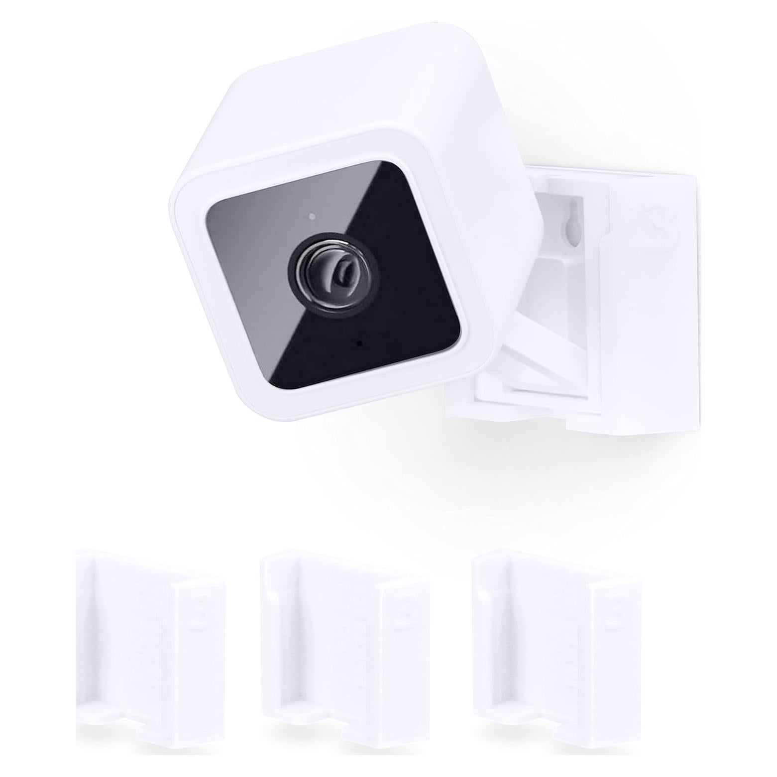 Soporte de Pared Brainwavz para Wyze Cam V3 y V4 - 3 Pack Blanco
