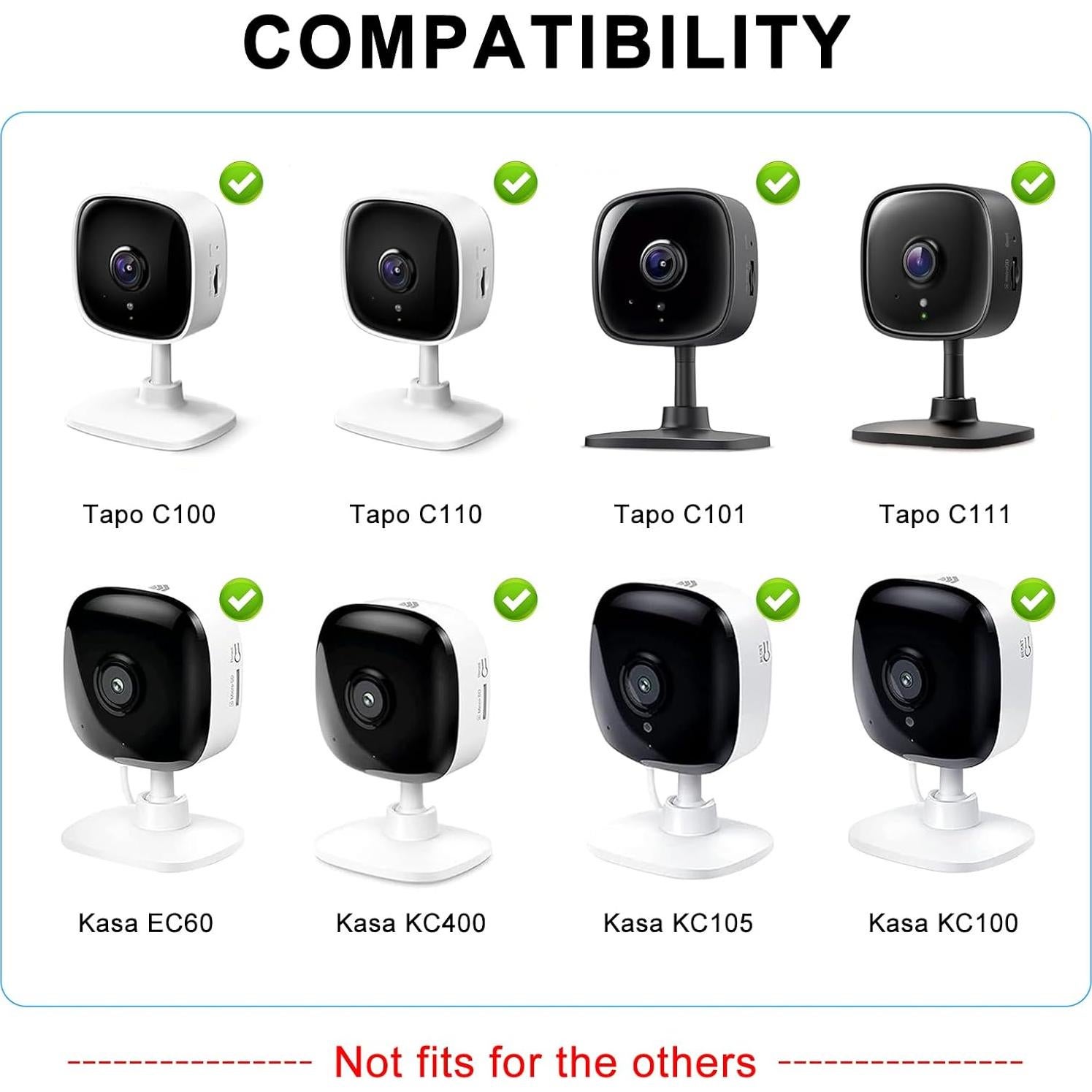 Soporte de Montaje en Pared Autoadhesivo Negro para Cámara TP-Link