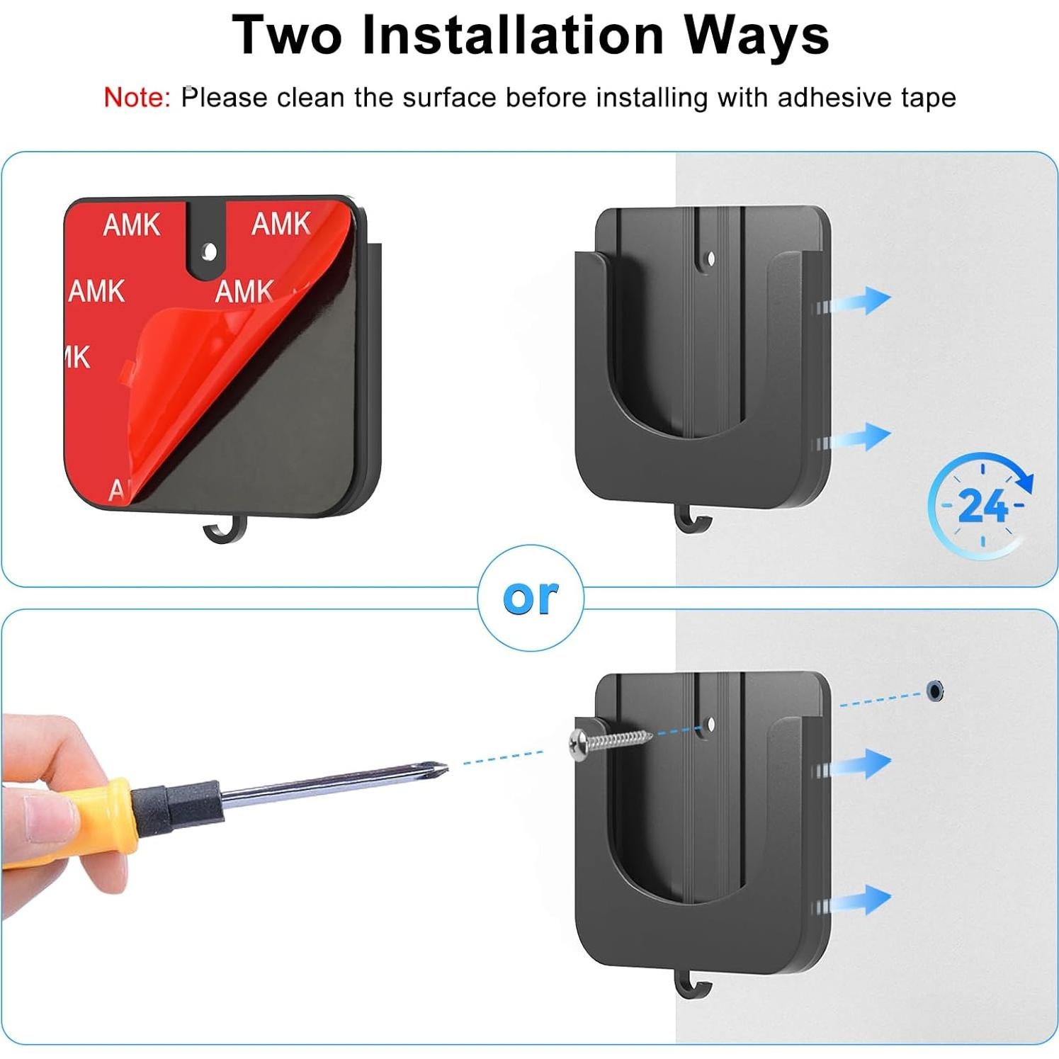 Soporte de Montaje en Pared Autoadhesivo Negro para Cámara TP-Link