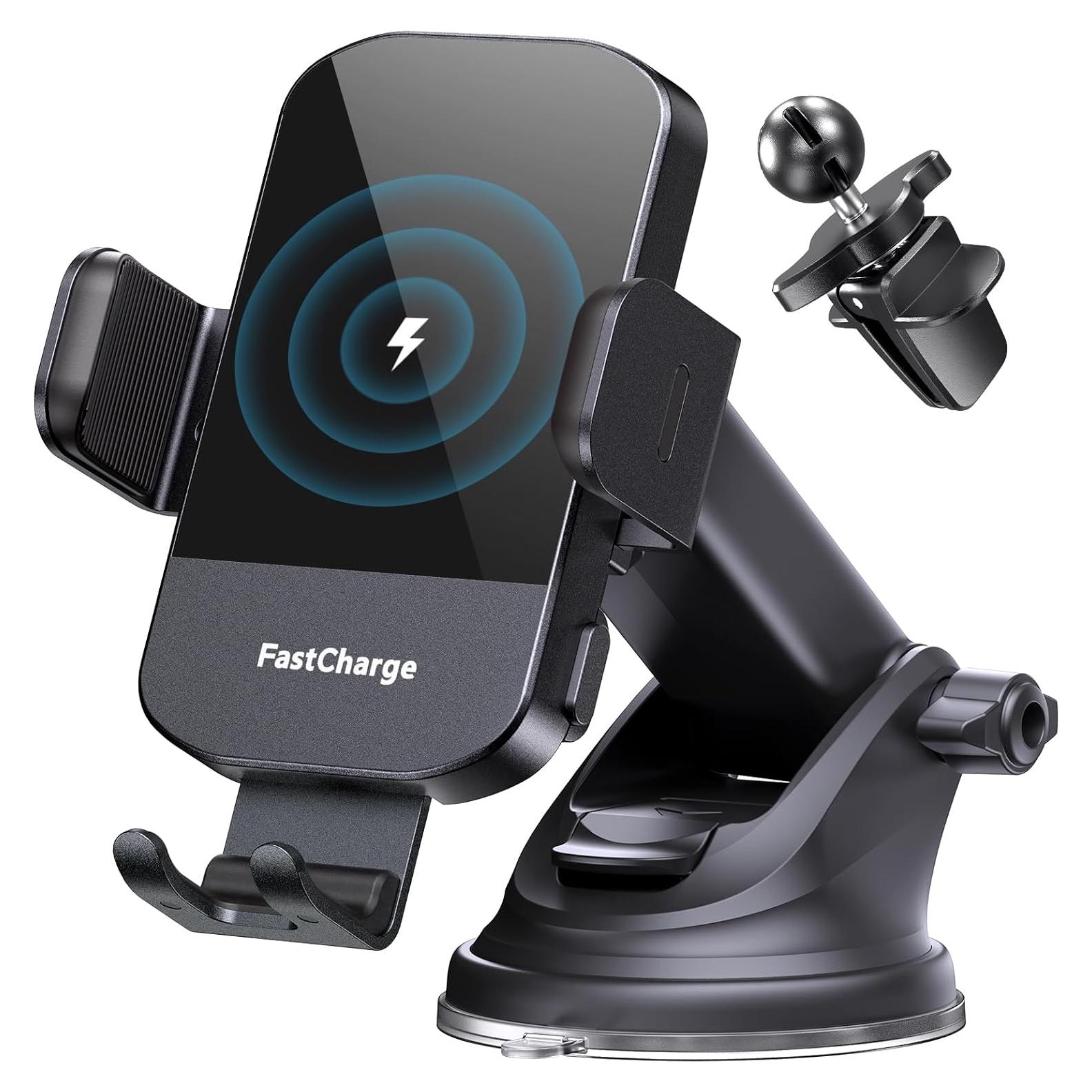 Cargador Inalámbrico Auto CHGeek M12 15W Soporte Automático