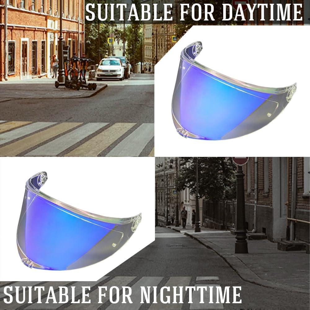 Visera K6 para casco AGV K6S - Revo Claro Azul-Día/Noche