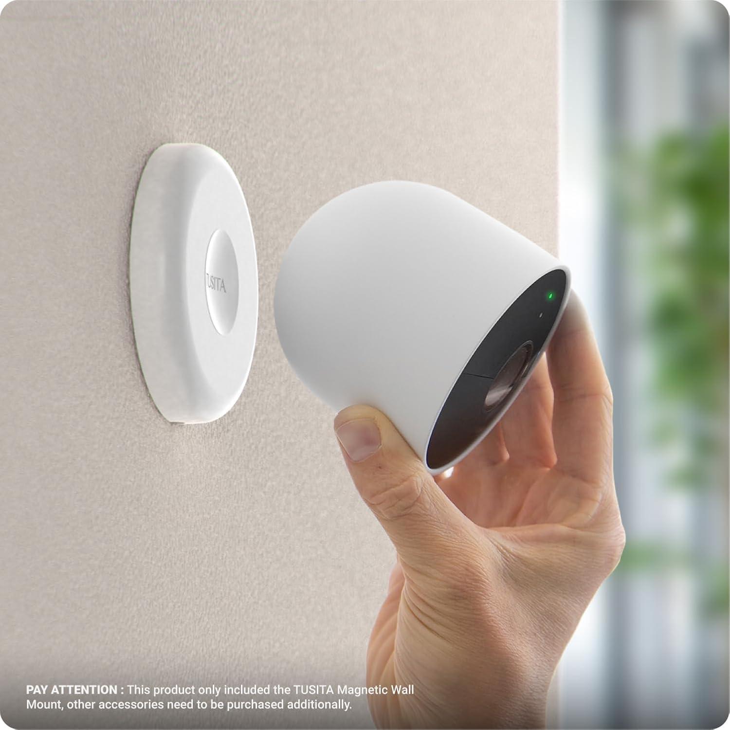 Soportes Magnéticos TUSITA para Cámaras Google Nest Cam - Paquete de 2