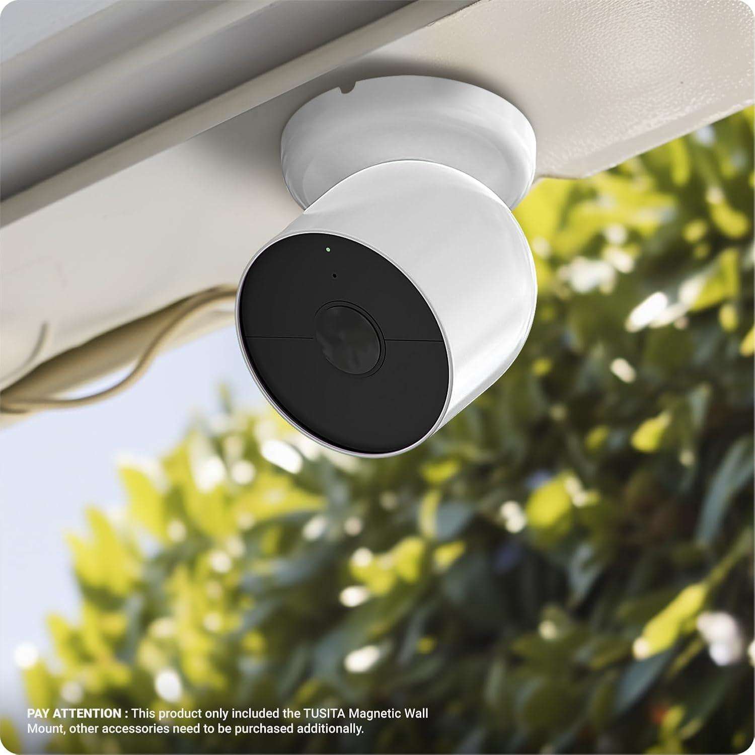 Soportes Magnéticos TUSITA para Cámaras Google Nest Cam - Paquete de 2